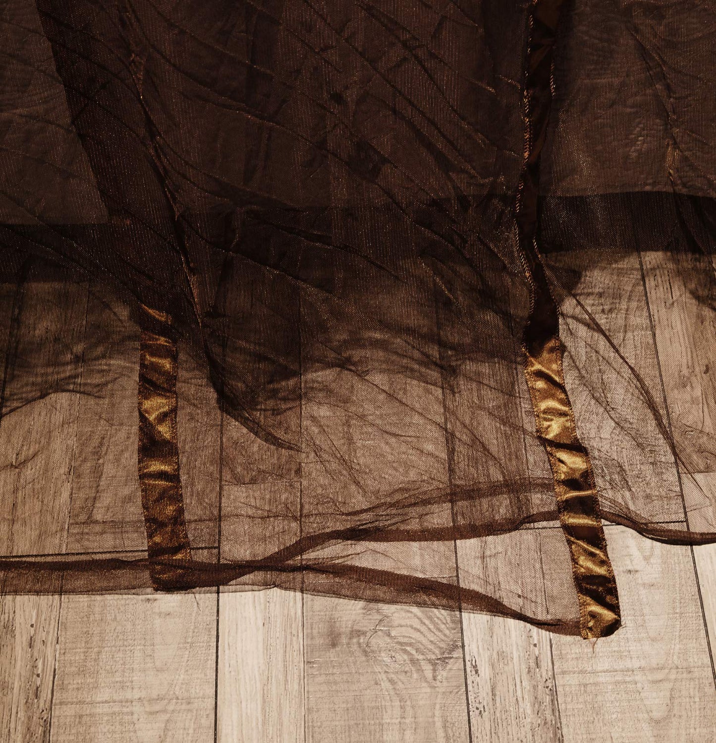 Mengersi 4 Corners Post Canopy Bed Curtains Canopy for Bed King Size - Royal Luxurious Mosquito Net Bedroom Decor (King, Coffee)