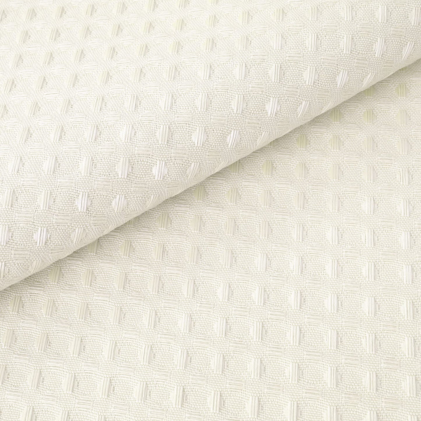River Dream Heavyweight No Hooks Required Dotted Waffle Weave Shower Curtain with Snap in Liner - 71W x 74H,Hotel Grade,Spa Like Bath Curtain,Cream