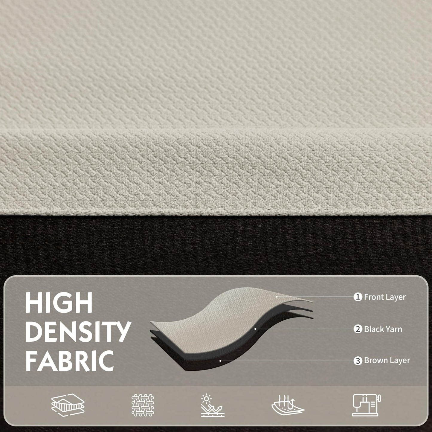 FMFUNCTEX 100% Beige Blackout Curtains for Bedroom, Cream Weave Textured Curtains 84 Inches Long Thermal Insulated Curtains for Living Room, Farmhouse Drapes Grommet Room Darkening 2 Panels