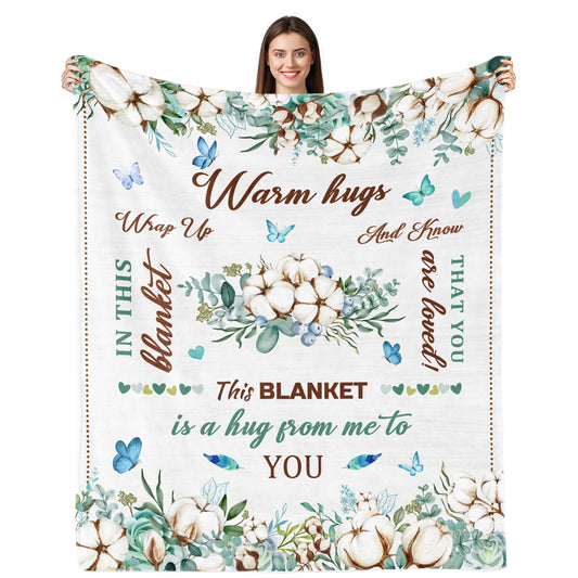 Lviliss Get Well Gifts for Women, Inspirational Gifts for Women, Sympathy Gift, Thinking of You Gifts, Birthday Gifts for Woman, Feel Better After Surgery, Healing Blanket Throw 50“x60”