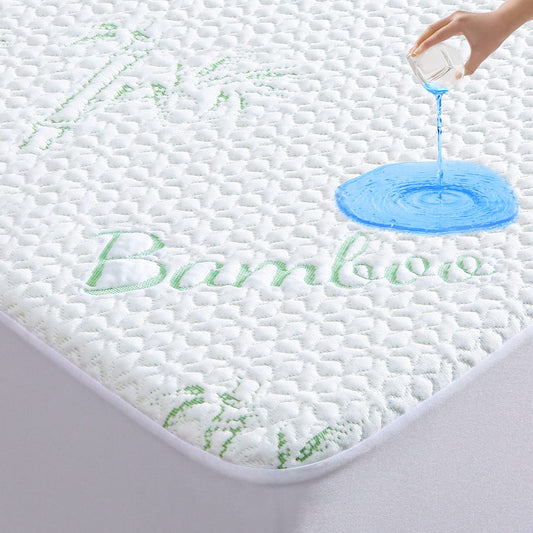 GOONIK King Mattress Protector, Breathable Bamboo Viscose Waterproof King Size Mattress Pad Cover with 6-18 inches Deep Pocket