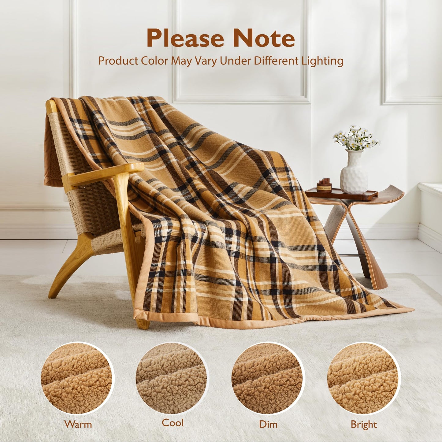 ALPHA HOME Soft Throw Blankets for Couch Bed, Warm Gifts for Women Men Pet Christmas