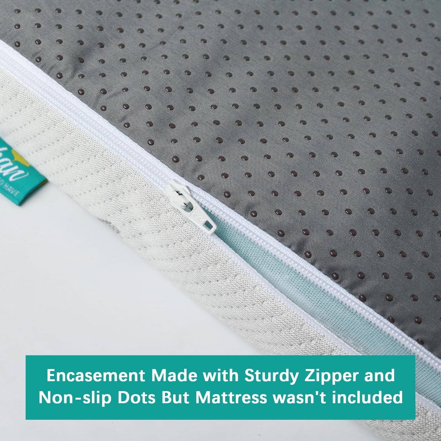 2 Pack Pack and Play Mattress Protector Cover Zipper, Compatible with Graco Pack n Play & Dream On Me & Pamo Babe Playard Mattress to 1.5 Inches, Waterproof Playpen Mattress Encasement