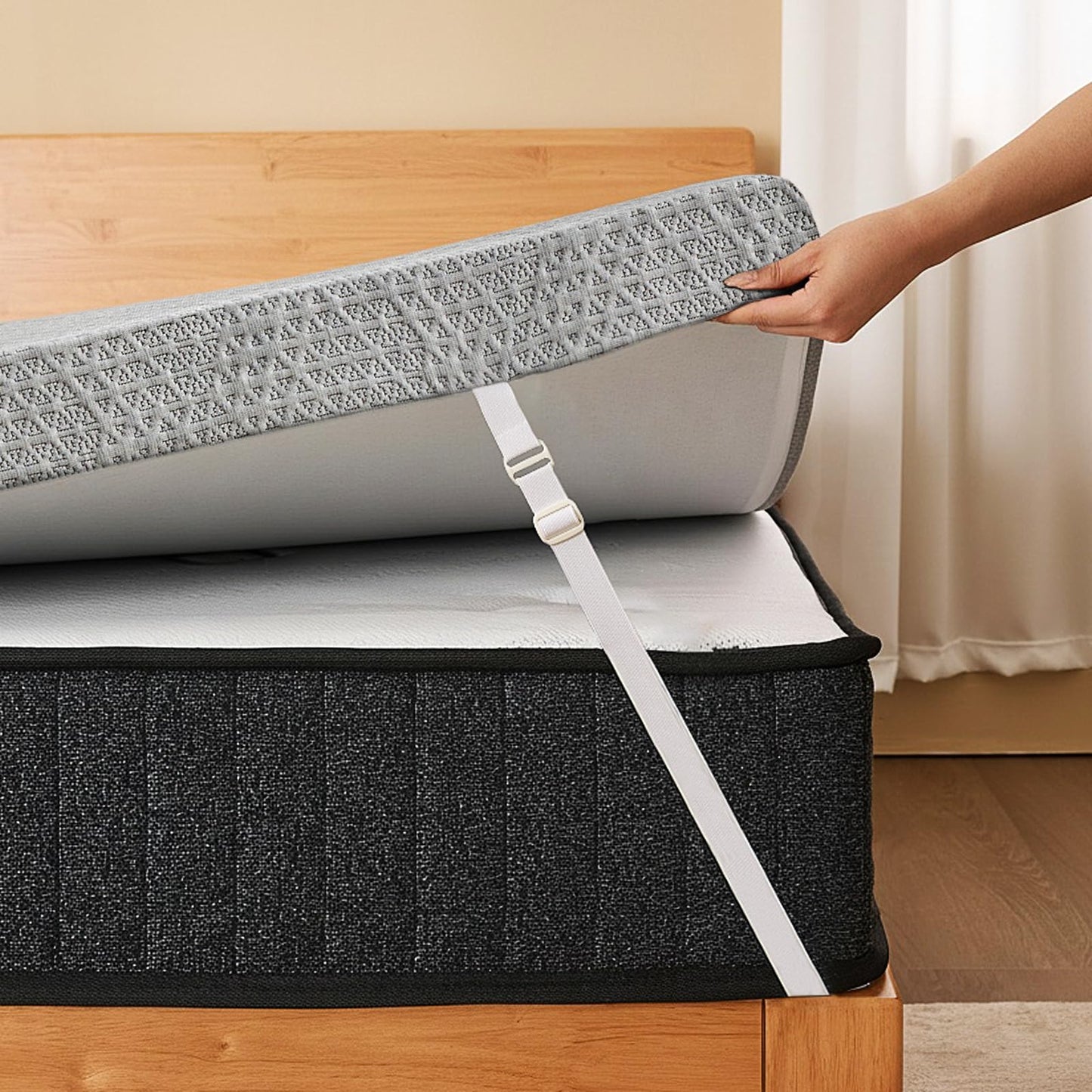 Extra Firm Mattress Topper Twin-XL: 3 Inch Super Extra Support Bed Topper, High Density Memory Foam for Back Pain Relief, Breathable Washable Cover, Non-Slip, CertiPUR-US & Oeko-Tex Certified 80x38
