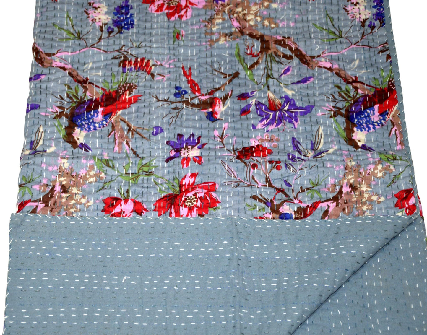 Arprani Boho Quilts Queen Size Cotton Quilt Blanket Throw Bedding Set Indian Blanket Vintage Kantha Quilt Reversible gudari Jaipuri bedsheets