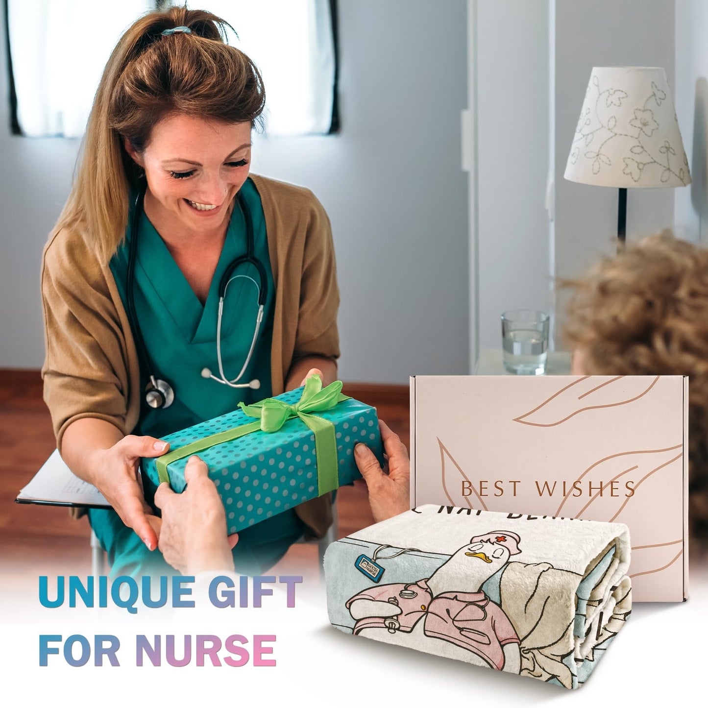 musaecoin Nurses Gifts for Women/Men, Cute Nurses Week/Appreciation Gifts - Soft LPN RN Nurse Blanket, Nursing Student Graduation Gift Flannel Throw Blanket 60" X 50"