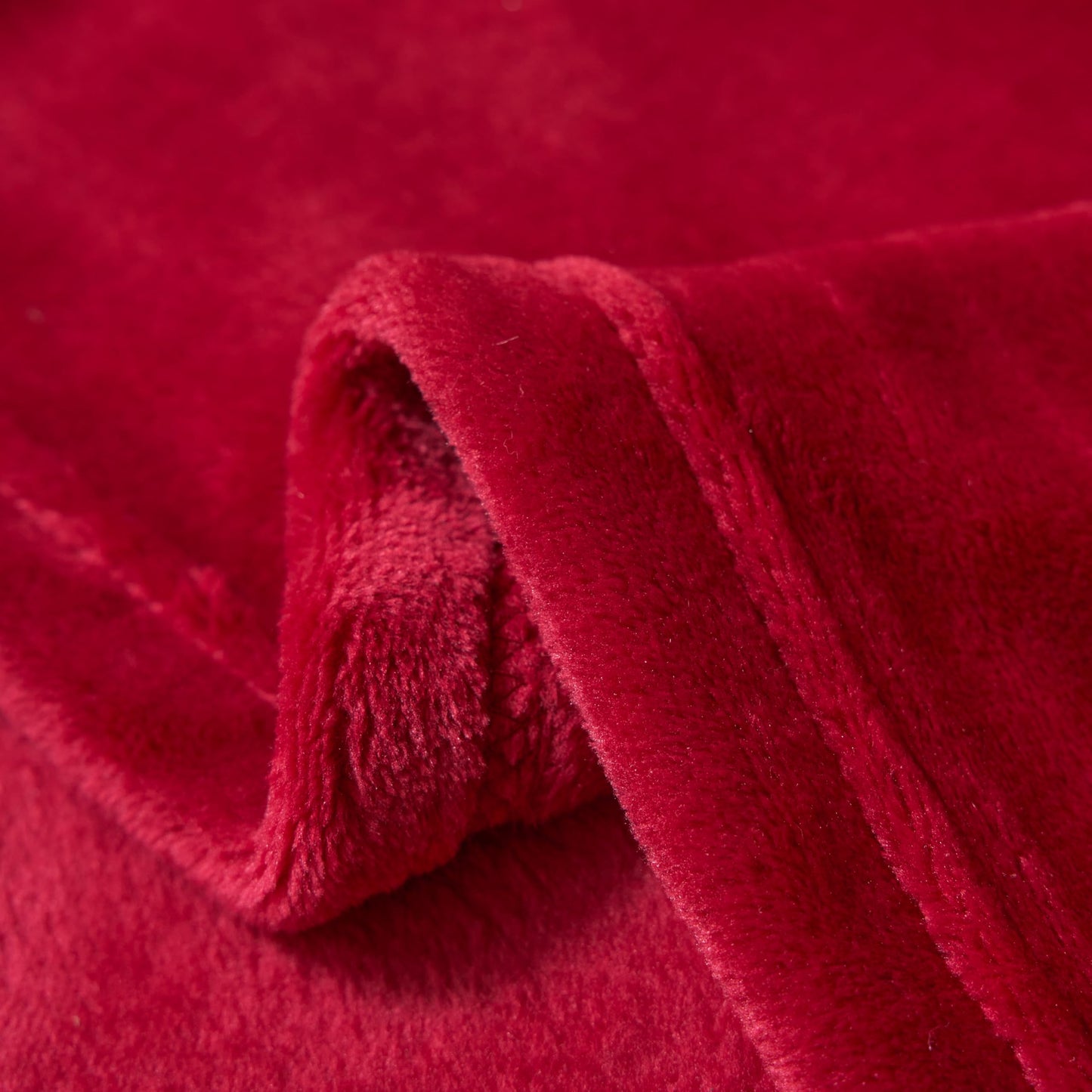 KANGZHIJING Camping Throw Blanket- Cozy Flannel Blankets for All Seasons Suitable Bed, Couch, Sofa, Movie Night, and Travel- Red 60" x 80"