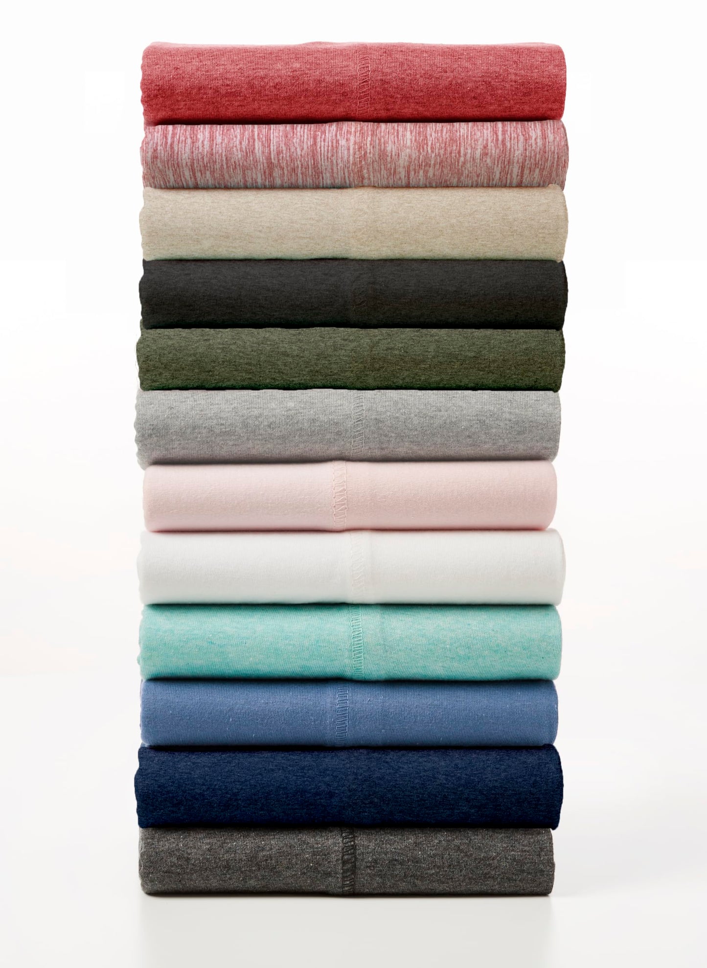 BED INC Road Trip America Jersey Sheets King Set - Cotton (4 Pieces) Deep Pockets T-Shirt Soft Knit Stretchy Jersey Sheets - 1 Flat 1 Fitted 2 Pillowcases (Classic Mint, King)