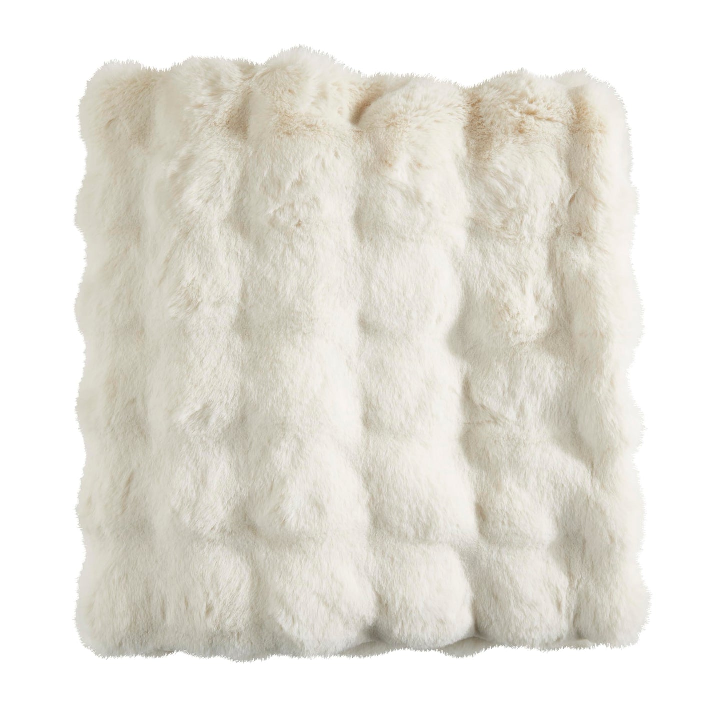 SARO LIFESTYLE Plush Faux Fur Throw Blanket – Soft Lined Decorative Throw for Couch, Sofa, & Bed, 50"x60"