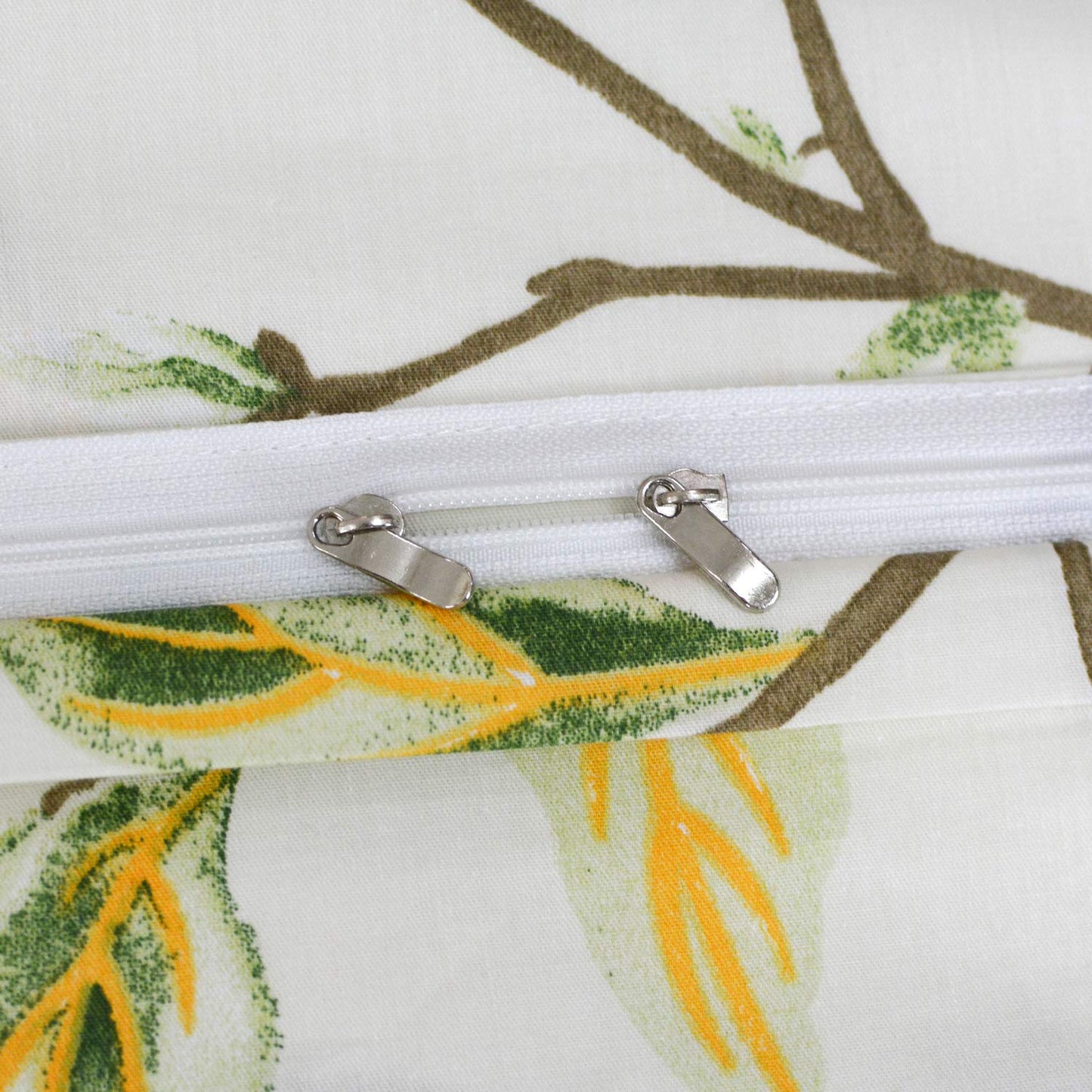 FADFAY White Floral Duvet Cover Set 100% Cotton Farmhouse Bedding with Hidden Zipper Closure 3 Pieces, 1duvet Cover & 2pillowcases,King/California King Size