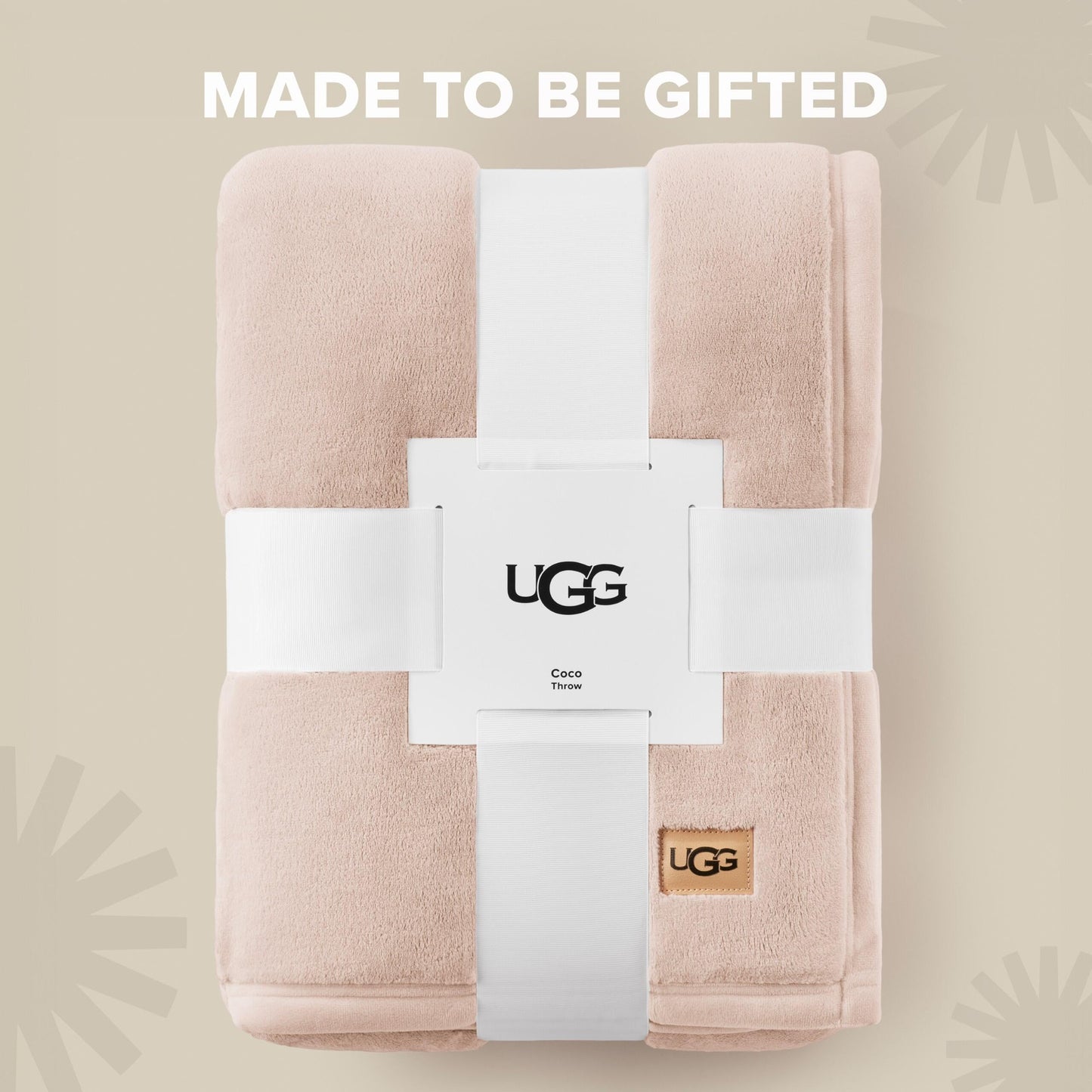 UGG Coco Plush Fleece Throw Blanket – Soft & Cozy Blanket for Couch, Bed & Sofa, Perfect for Home Decor, House Warming Gifts or Luxurious Birthday Gifts for Women, 50" x 70", Pink Himalayan Salt