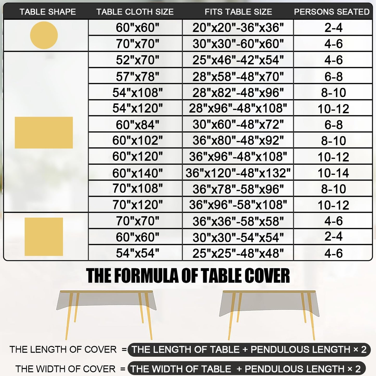 Smiry Square Table Cloth, Waterproof Heavy Duty Vinyl Tablecloths, Wipeable Washable Table Cover for Kitchen and Dining Room (Pink, 70" X 90")