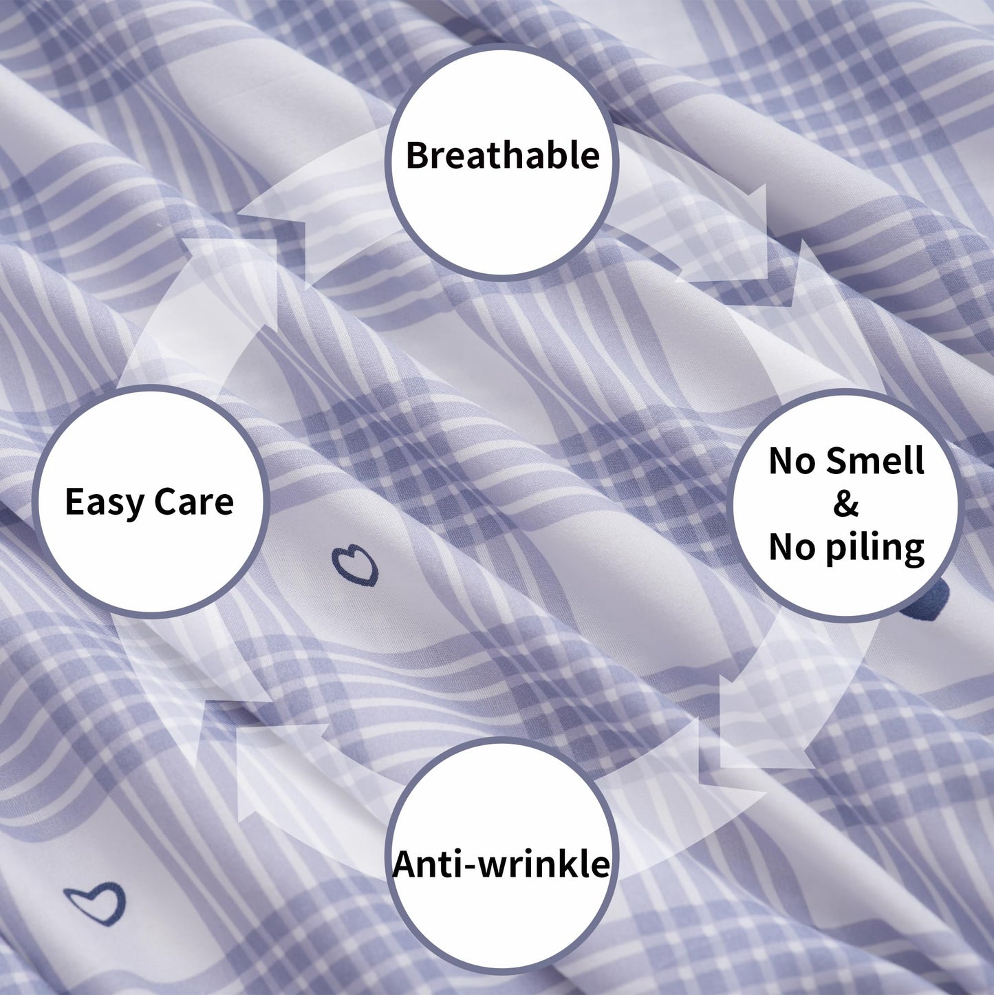 Best Season Bed Sheet Set, Twin Size, 3 Pieces