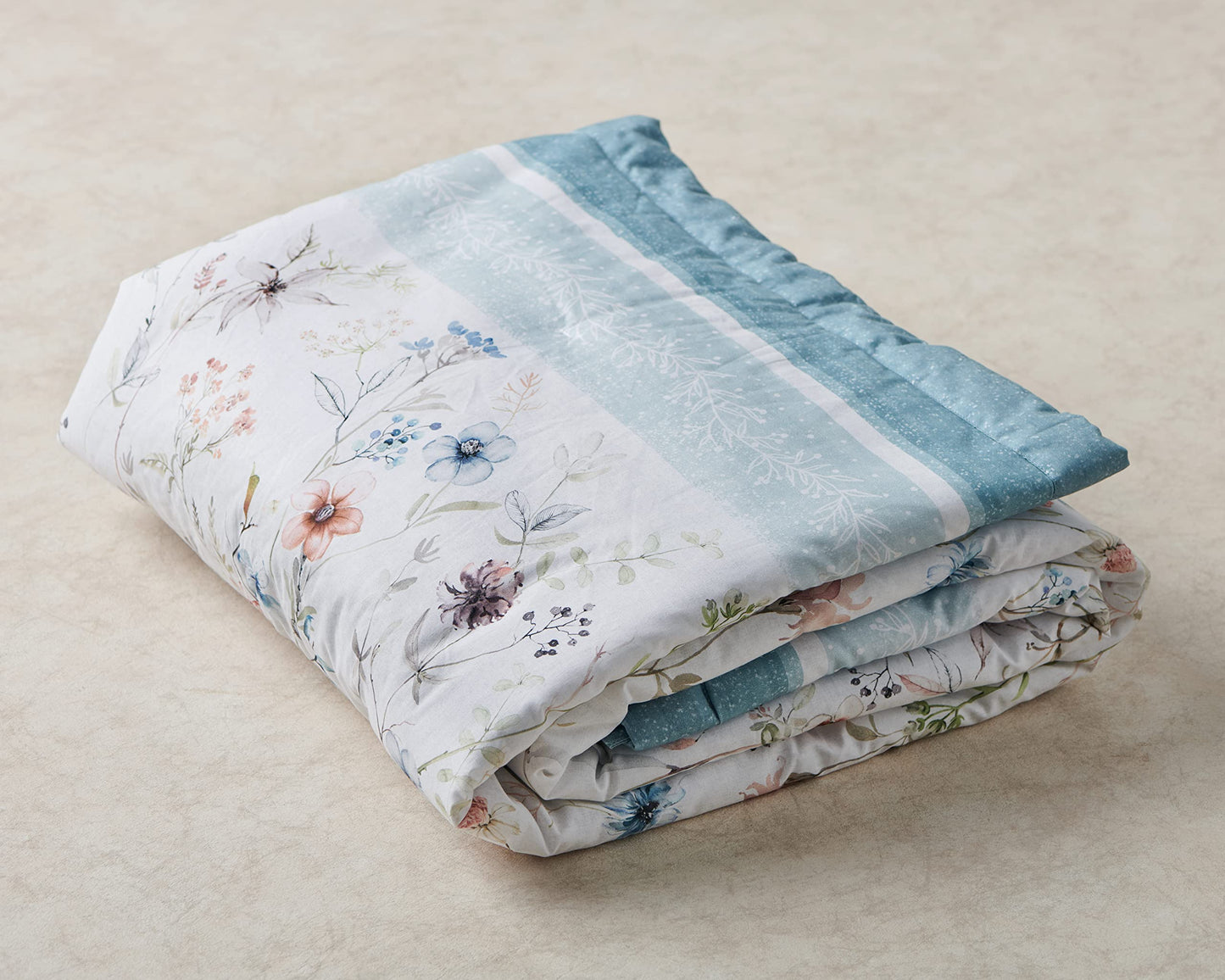 Maison d' Hermine Throw Blanket for Couch Lightweight Soft Warm Breathable Cotton Throw Blankets for Bed Girls Boys Women Men Gift Sofa Travel Living Room Spring Summer (Ice Florals, 60" X 80")