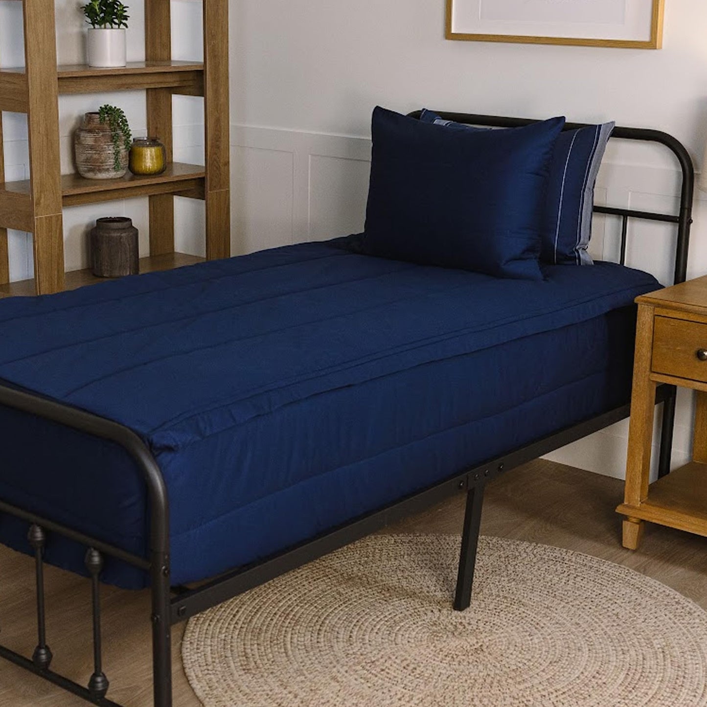 Beddy's Navy Blue All-in-One Zipper Bedding Set - Minky Lined - Twin