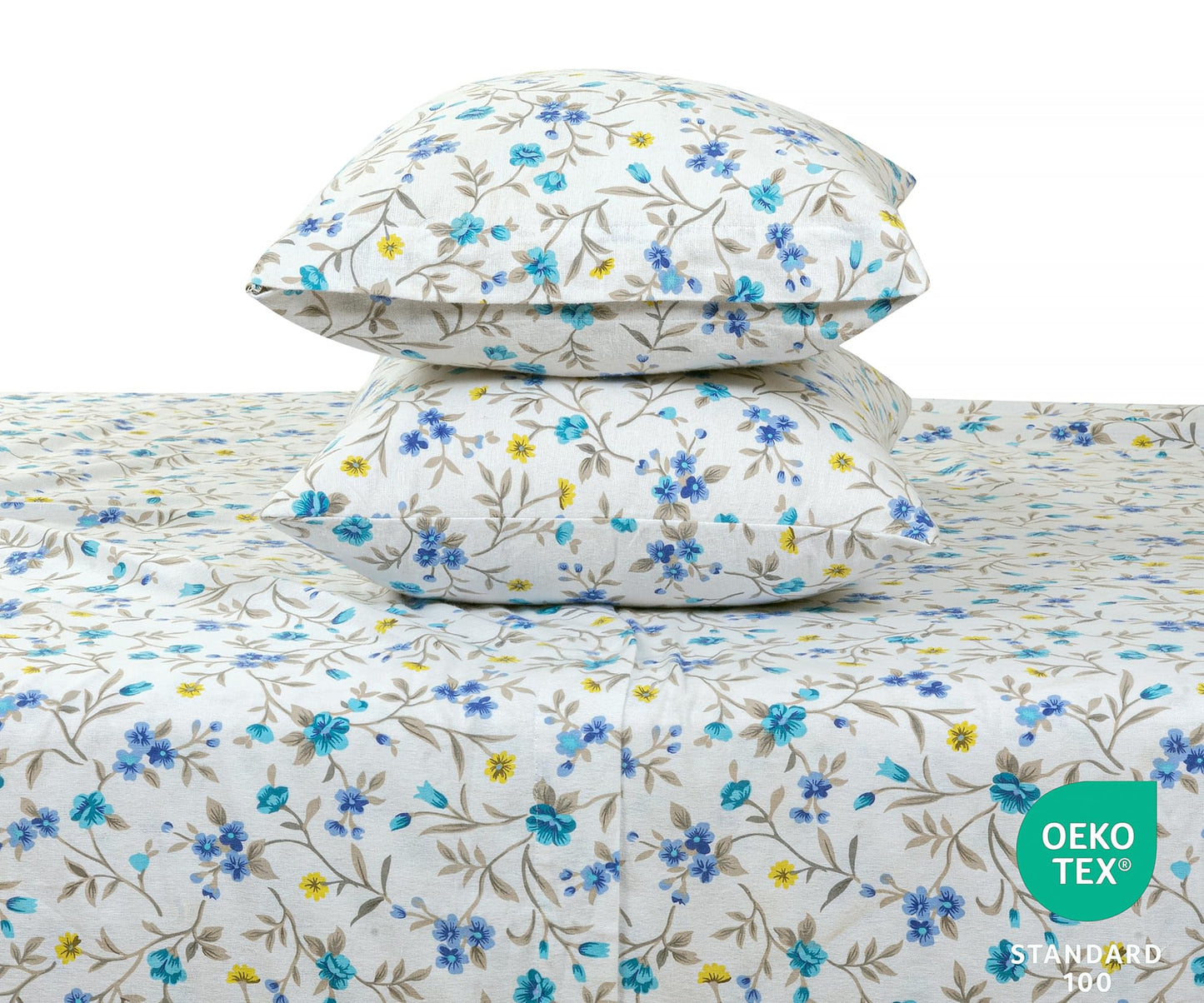 Bliss Casa 4-Piece 100% Cotton Extra Soft Flannel Sheet Set Full - Double Brushed Deep Pockets, Breathable Full Size Flannel Sheets - Warm and Cozy Bed Sheets - All Seasons Heavyweight Bed Set