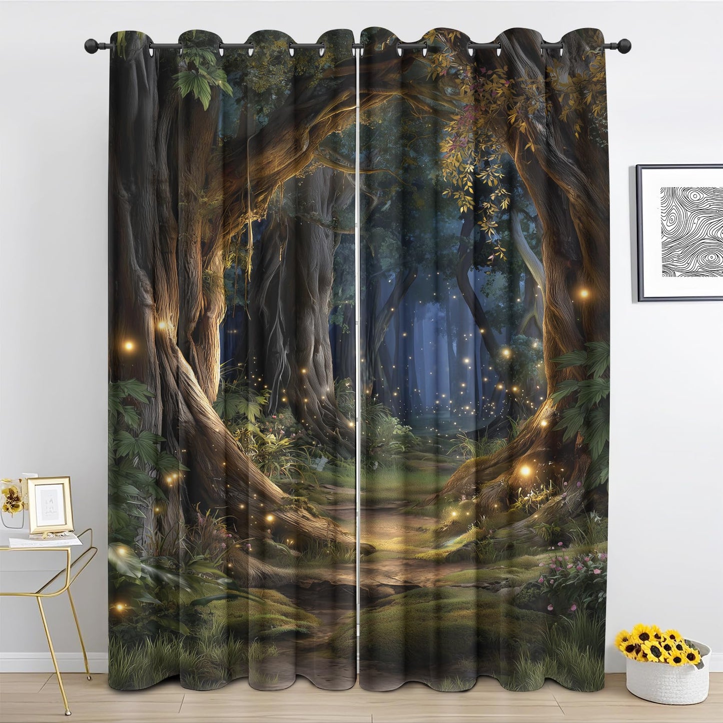 Enchanted Forest Curtains for Living Room
