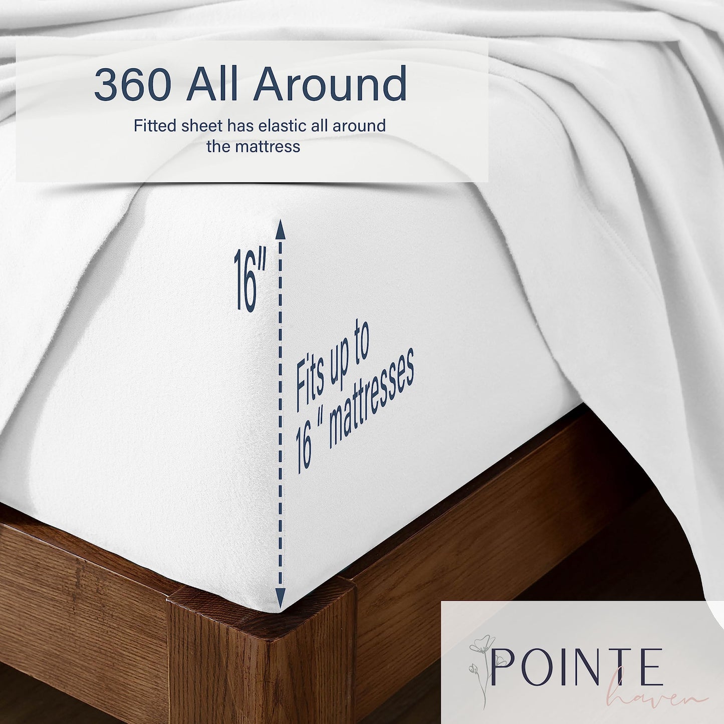 Pointehaven Heavy Weight 100-Percent Cotton Flannel Twin Sheet Set, Chocolate