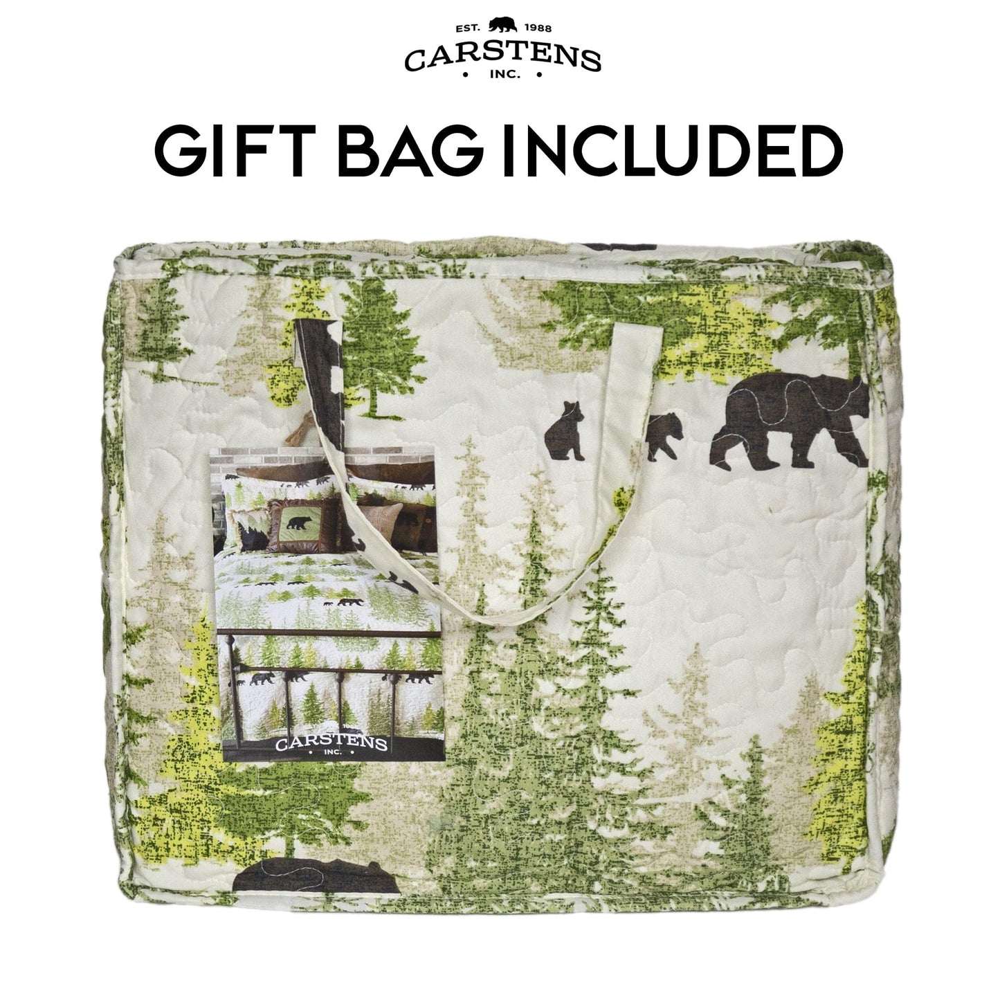 Pine Wilderness Rustic Quilt Set, King