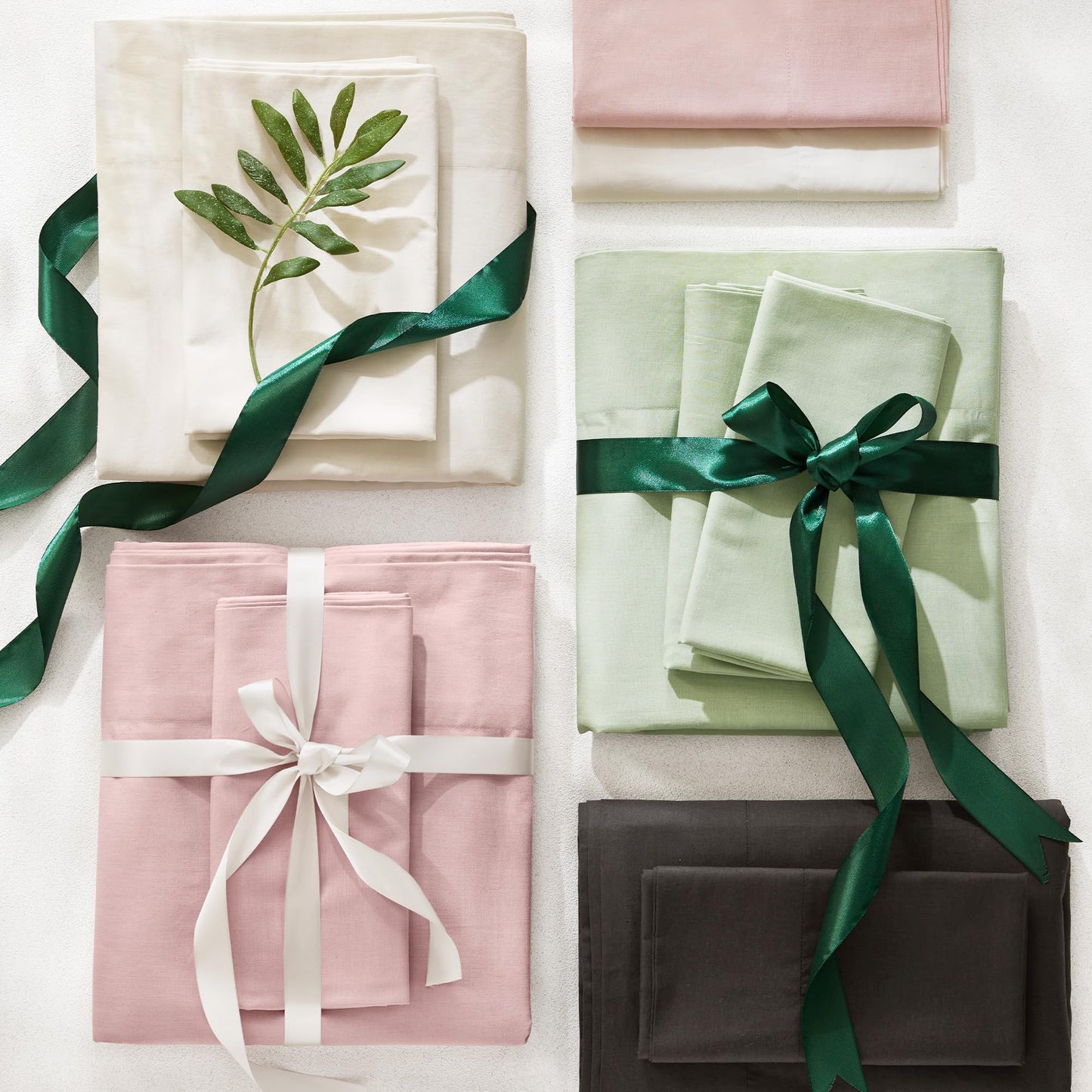 Comfort Spaces 100% Cotton Sheets King, Breathable & Soft Cotton Sheets, Naturally Cool Cotton Bed Sheets with 14" Elastic Pocket Fits up to 16" Mattress, All Seasons Sheet Set, Sage Green 4 Piece