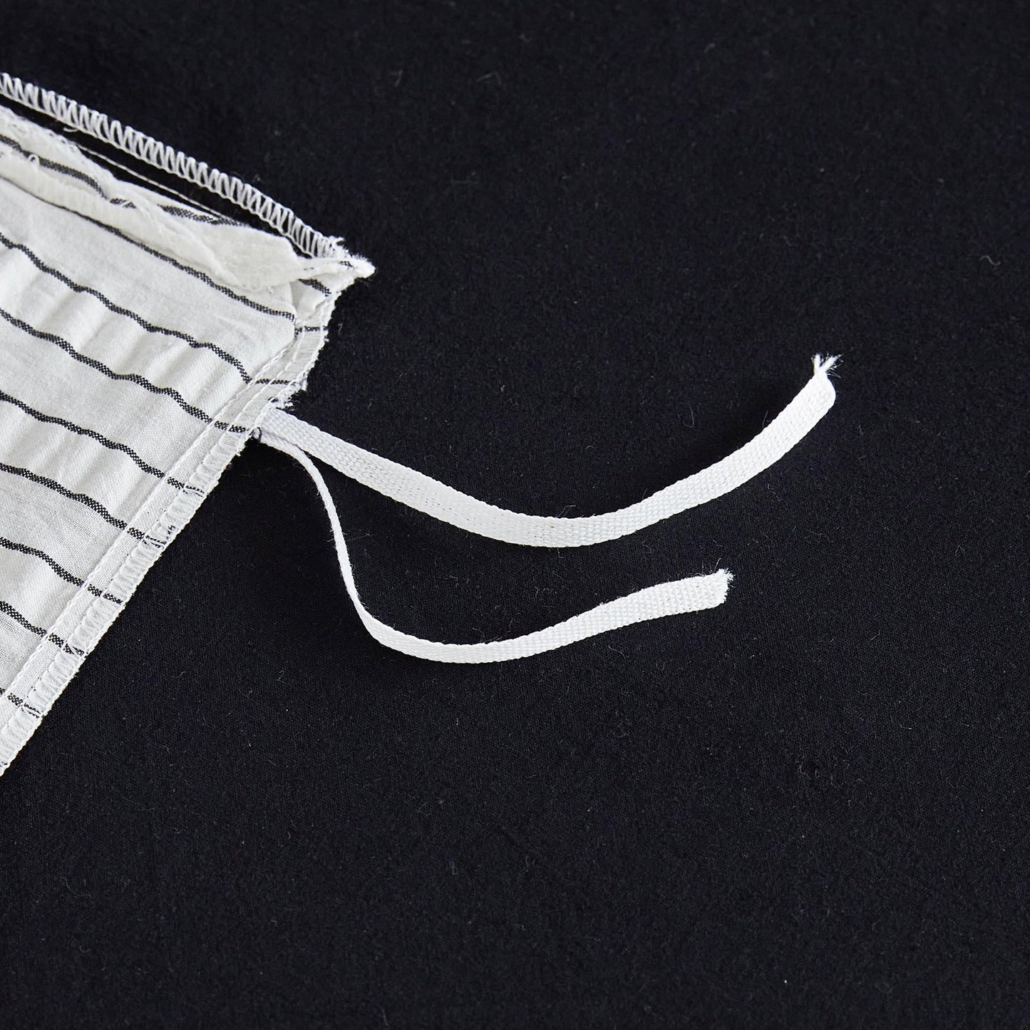 SUSYBAO Black White Striped Duvet Cover Queen 100% Cotton 3 Pcs Set 1 White Seersucker Duvet Cover with Zipper Ties 2 Pillow Shams Washed Cotton Textured Black Stripe Bedding Set Soft