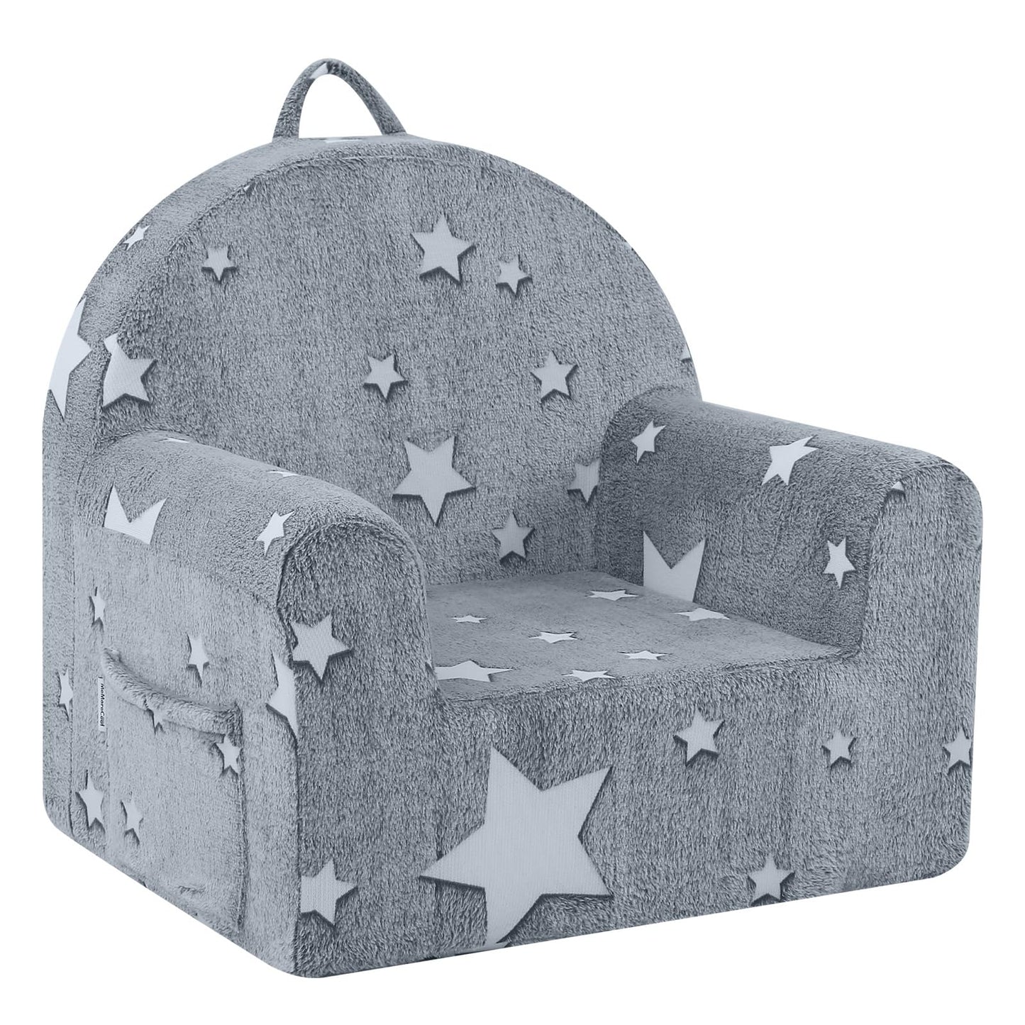 MeMoreCool Comfy Kids Chair for Ages 3+, Glow Star Kids Reading Chair, Soft Plush Kids Armchair, Cozy Foam Kids Armchair for Kids Room, Living Room, Playroom, Reading Nook
