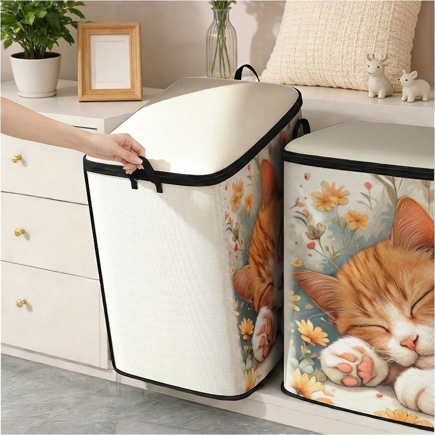 Dawuyu 2pcs closet organizers and storage under bed,clothing blanket sweater sheet bedding comforter duvet quilt pillow toy storage bags with lids,dorm room essentials for containers 95L
