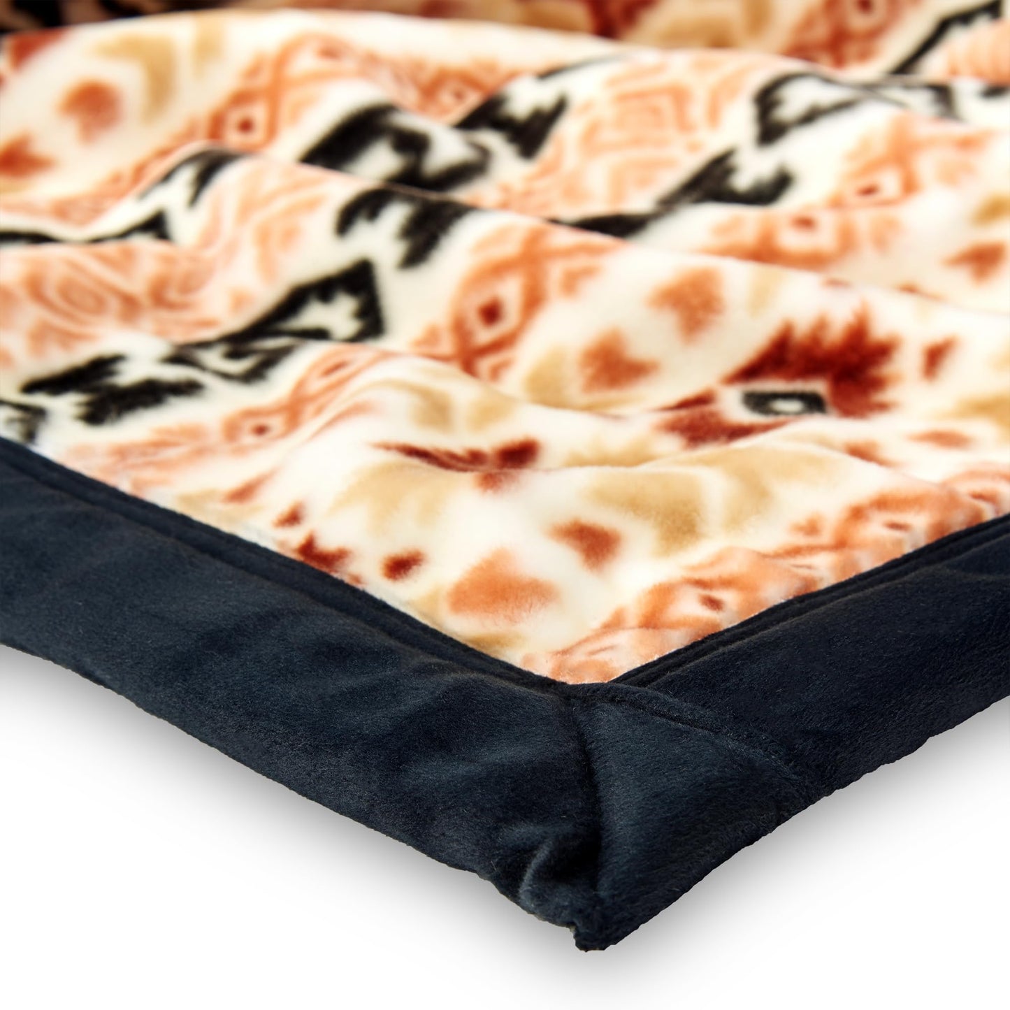 Northwest Ashford Home Cozy Ultimate Plush Throw Blanket, Chimayo Stripe King Size 108 x 90 inches