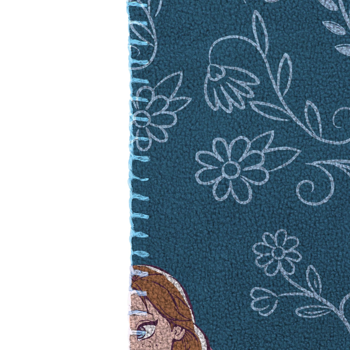 Jay Franco Kids Plush Throw Blanket – Soft & Cozy Fleece Throw for Bedroom & Couch Décor, Official Licensed Product, Blue - Frozen, 40x50 - Travel Blanket