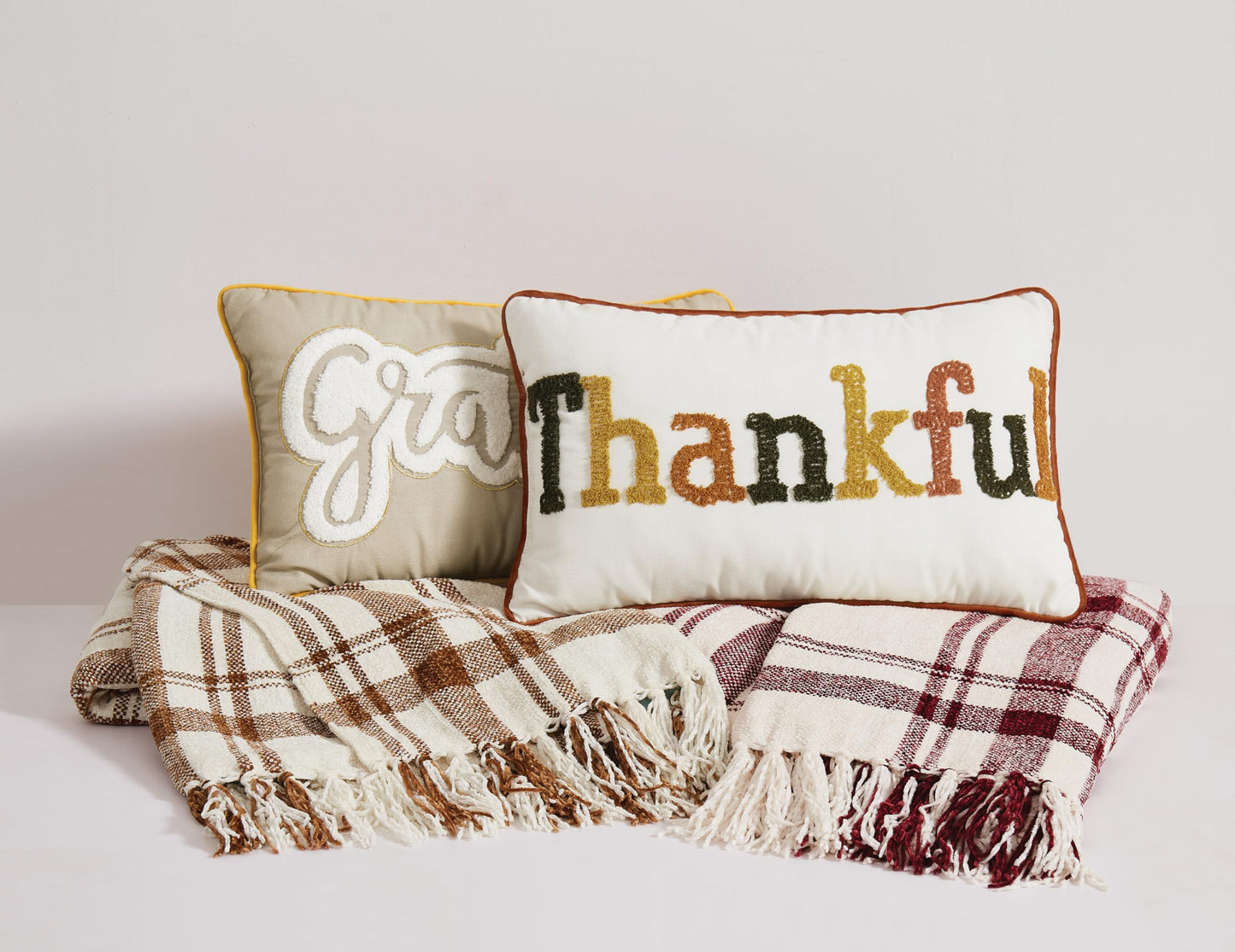 TRULY SOFT Plaid Chenille Brown/Ivory 50x70 Throw, Oeko-TEX Certified Confidence