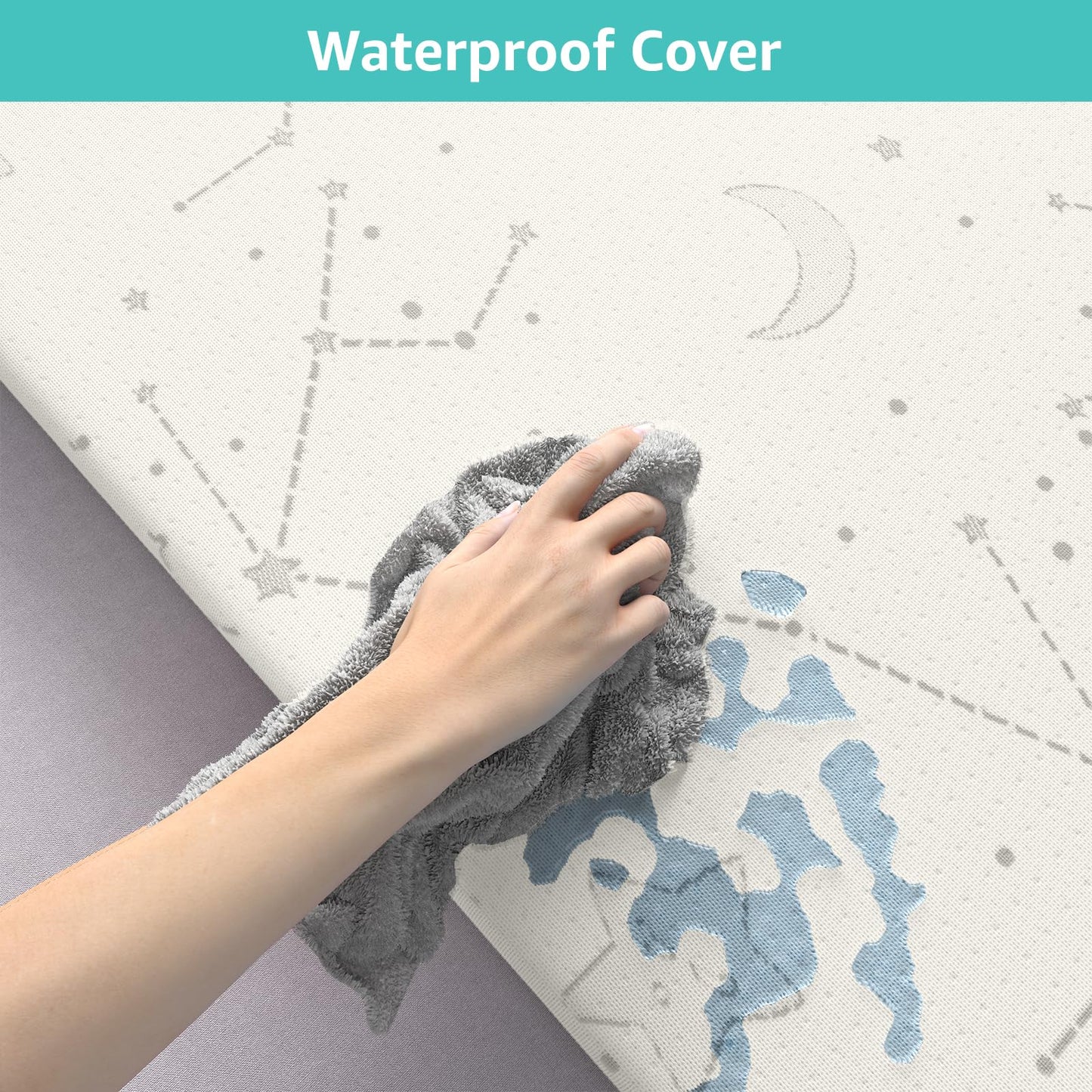 YENING Bamboo Pack and Play Mattress Pad Breathable 38x26 Waterproof Baby Mattress for Pack N Play Matress Topper Waterproof