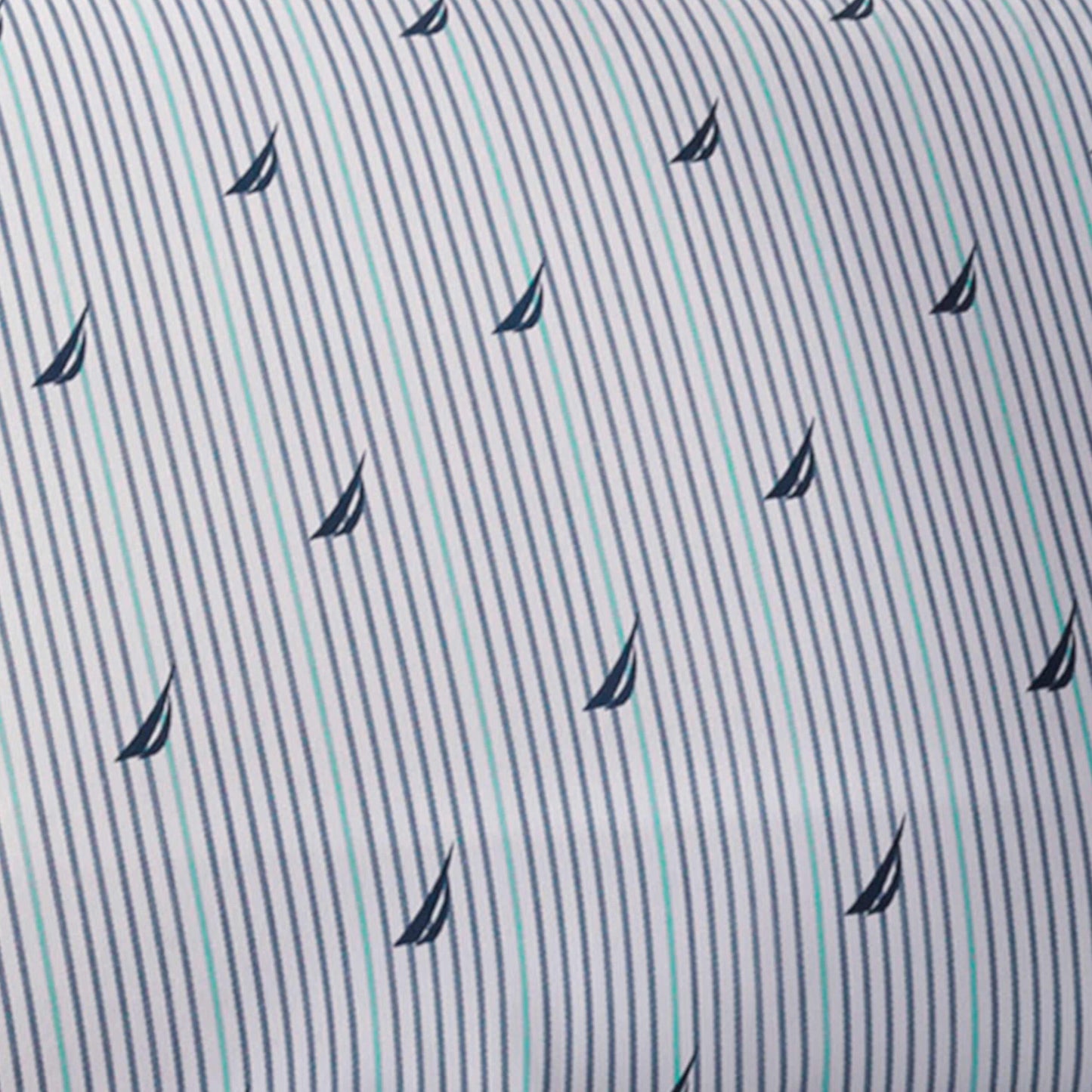 Nautica - Full Sheets, Cotton Percale Bedding Set, Casual Home Decor (Audley Stripe Blue, Full)