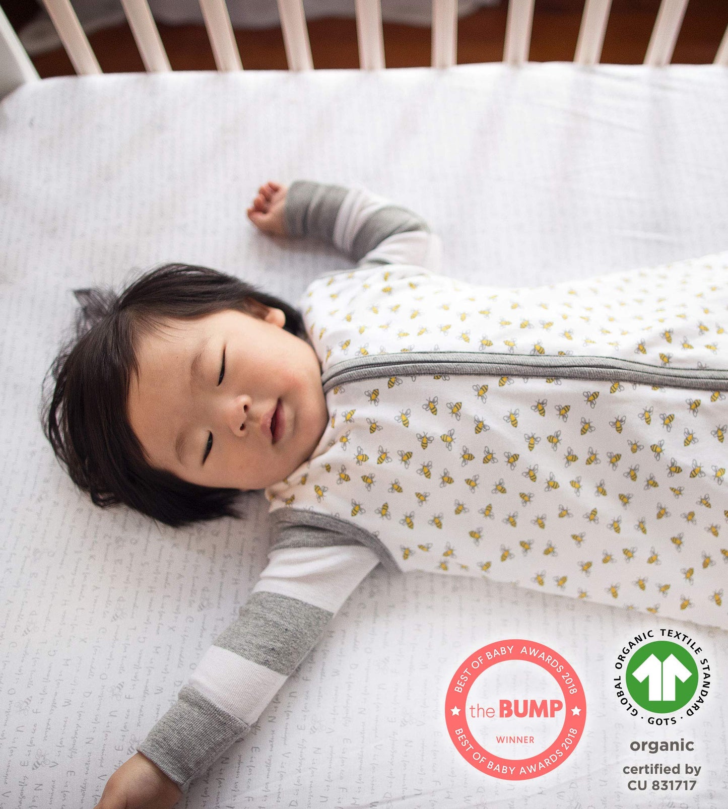 Burt's Bees Baby Organic Cotton Fitted Crib Sheet, Breathable Baby Bedding, Infant and Toddler Bed Sheet for Boys and Girls