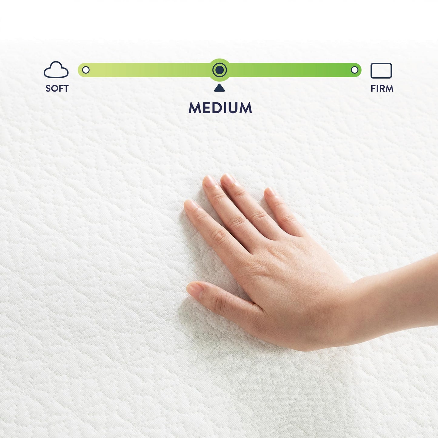 Best Price Mattress 6 inch Twin Mattress Bed-In-A-Box, Green Tea Memory Foam, White