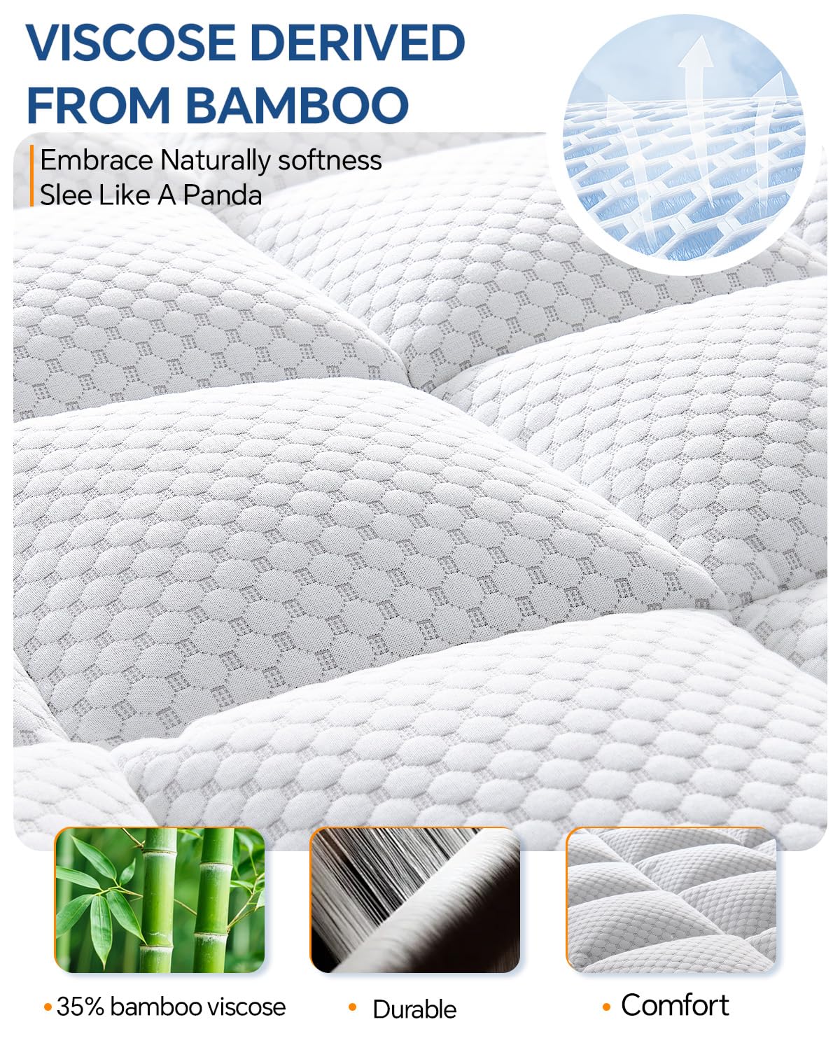 BEDELITE Dorm Room Essentials, Dual Layer 4 Inch Twin XL Memory Foam Mattress Topper for College Students Back to School, 2 Inch Pillow Top Mattress Pad and 2 Inch Cooling Gel Foam for Pressure Relief