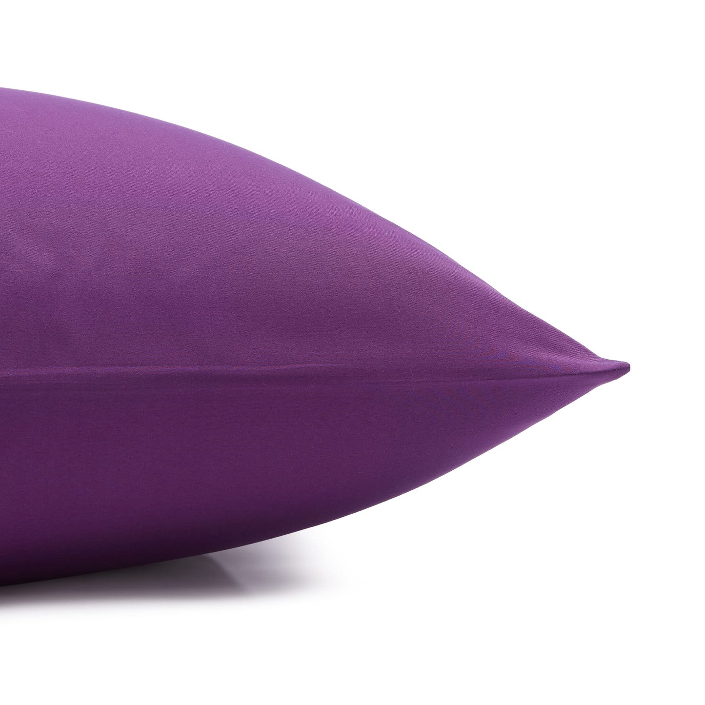 Amazon Basics Breathable Ultra-Soft Microfiber 4 Piece Bed Sheet Set with 14-Inch Deep Pockets, Wrinkle Resistant, Full, Plum, Solid