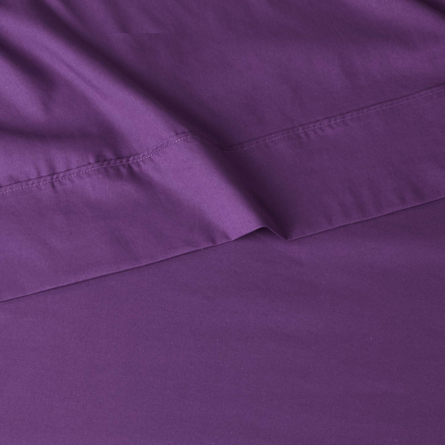 Amazon Basics Breathable Ultra-Soft Microfiber 4 Piece Bed Sheet Set with 14-Inch Deep Pockets, Wrinkle Resistant, Full, Plum, Solid