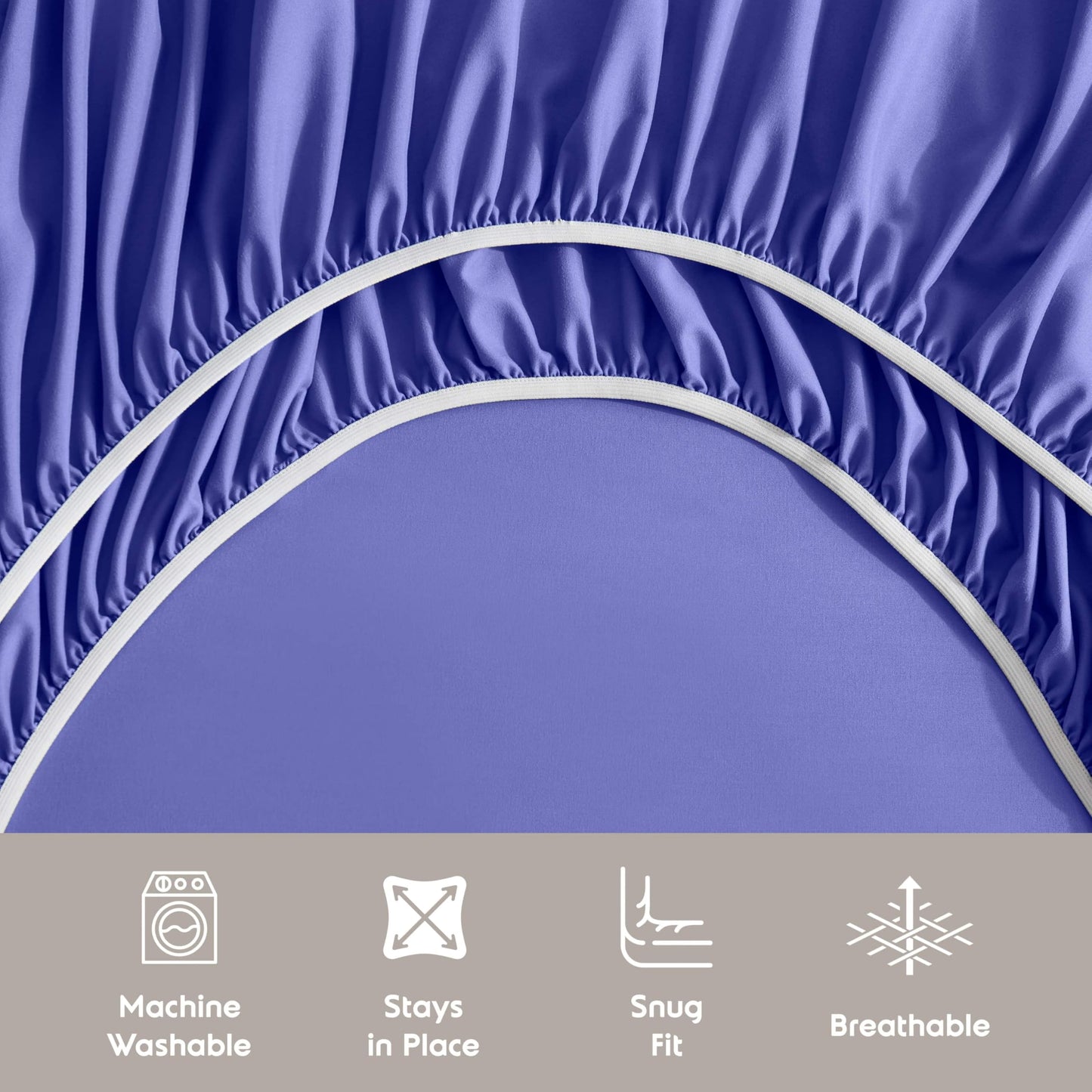 Nestl Extra Deep Cal King Sheet Set - 6 Piece Breathable & Cooling Sheets - Hotel Luxury Bedding Set w/18-24 Inch Deep Pockets - Easy & Secure Fit - Super Soft, Wrinkle Free & Comfy - Royal Blue