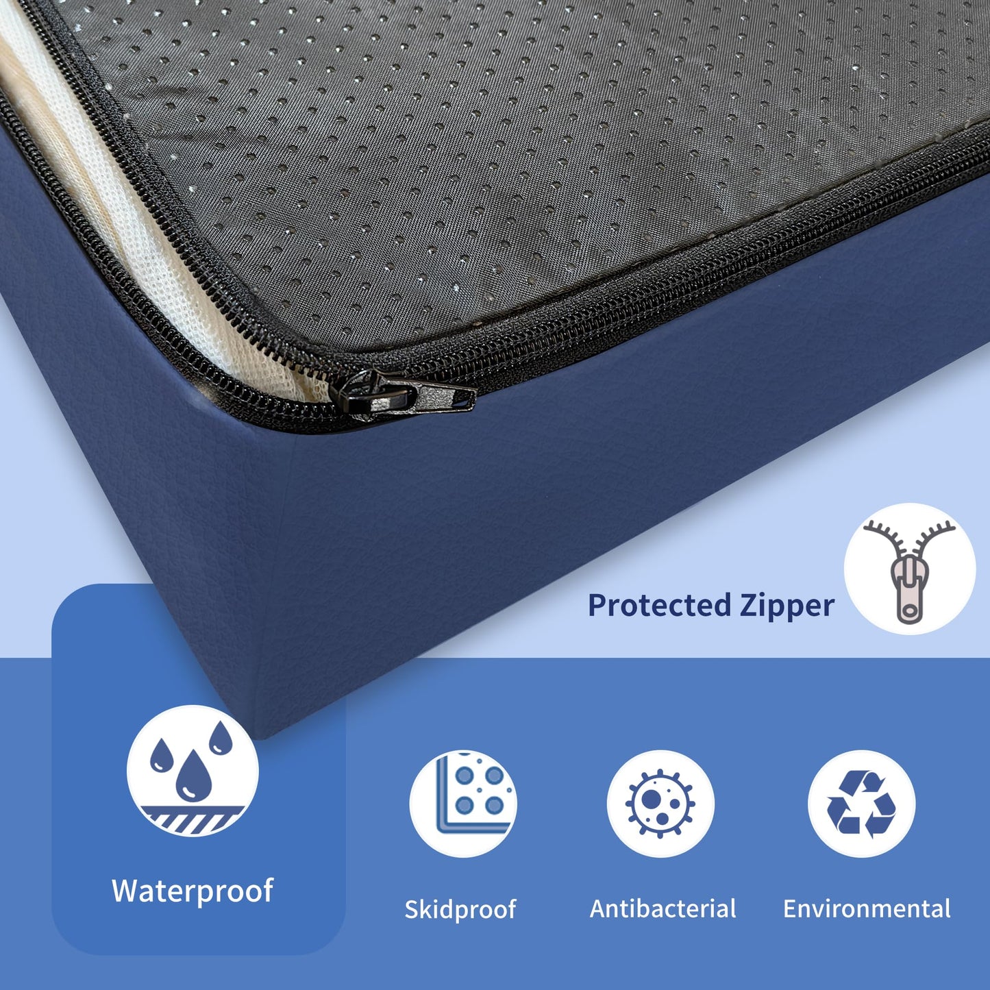 ESHINE Hospital Bed Mattress - Medical Bed Mattress for Back Pain with Waterproof Cover, Home Care Memory Foam,80" x 36" x 6", Maximum Weight 450 lbs