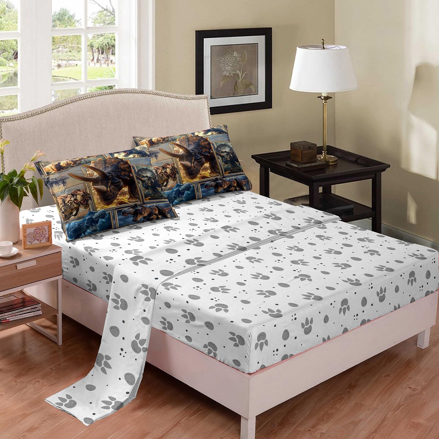Bodhi Dinosaur Comforter Sets Twin for Boys,Three-Dimensional Style Dino Bedding Twin for Teens Super Soft Microfiber All Season Bed Set for Kids with Love