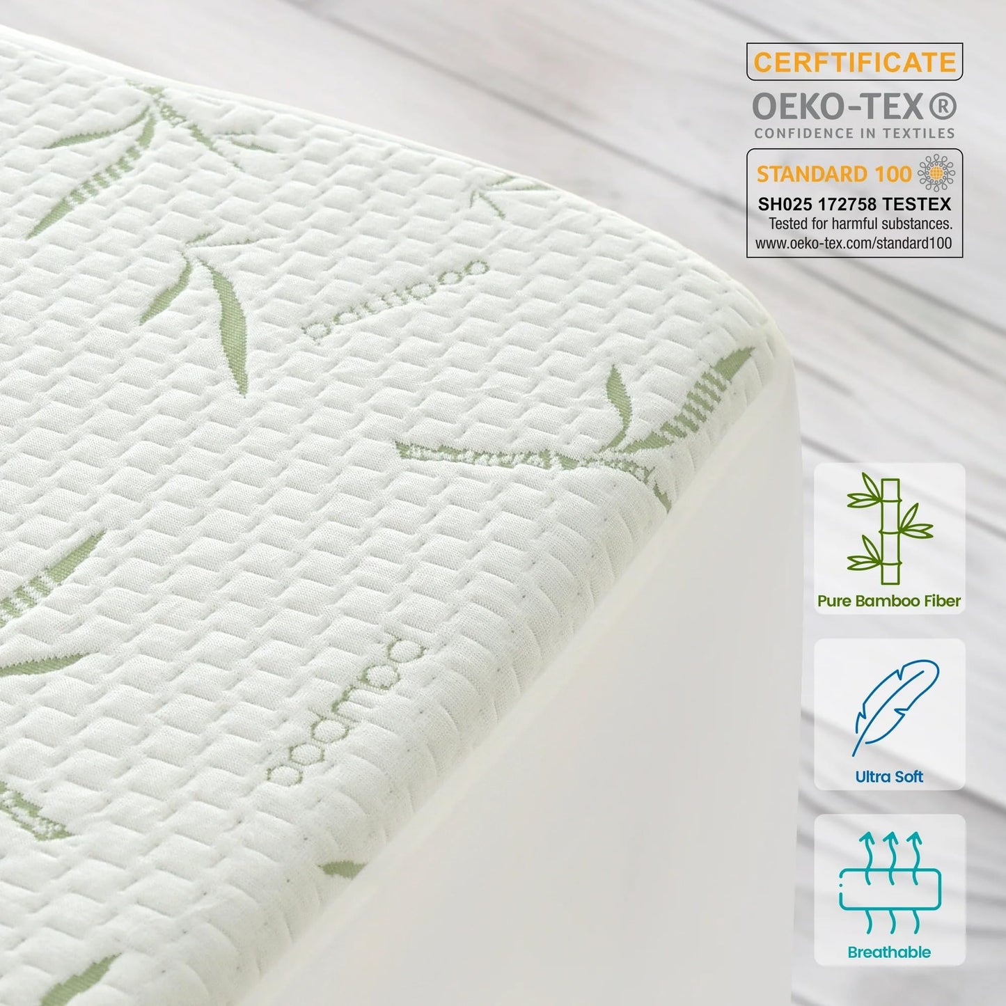 Hannah Linen Viscose derived from Bamboo Cooling Mattress Protector, 100% Waterproof - Soft and Breathable, 280 GSM Fitted Style Mattress Cover, 16 Inches Deep Pocket - King, 80x78