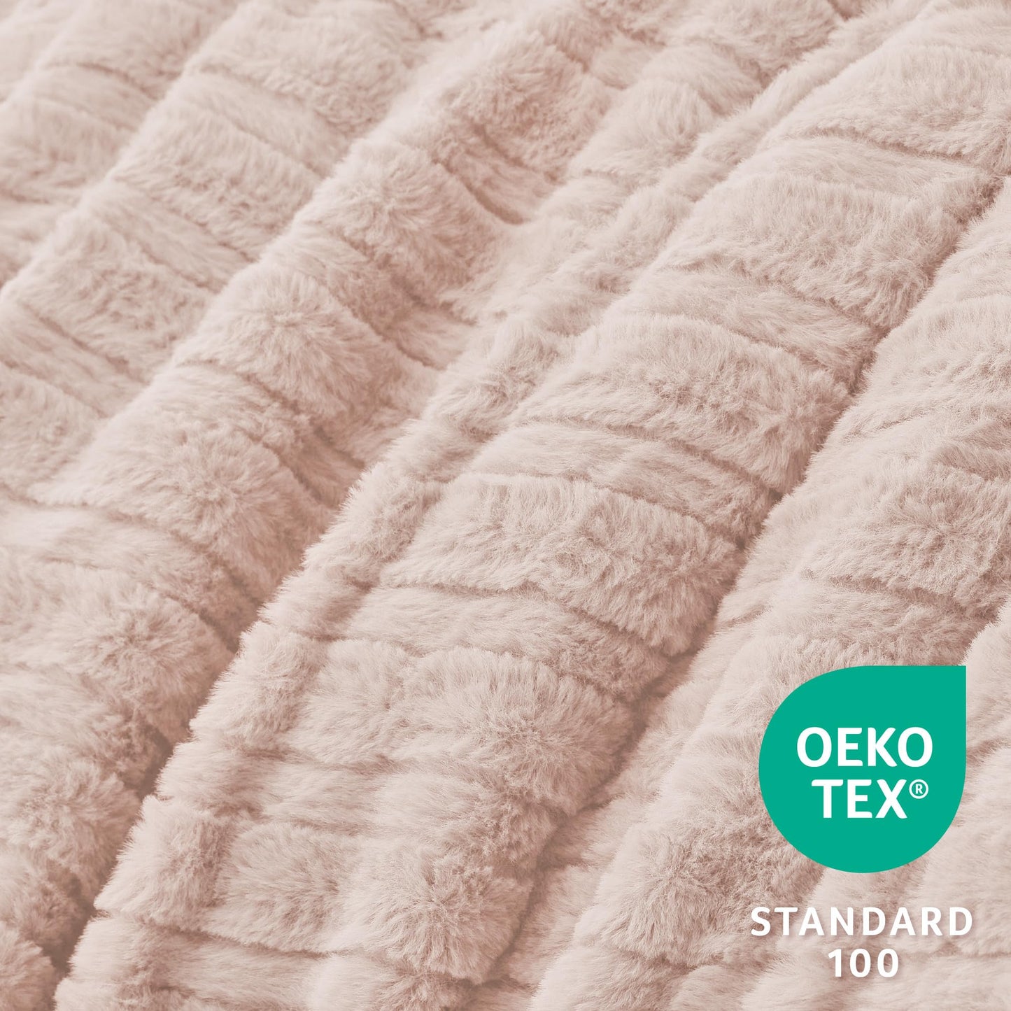 BEDELITE Fleece Queen Comforter Set -Super Soft & Warm Fluffy Pink Faux Fur Bedding, Luxury Fuzzy Heavy Bed Set for Winter with 2 Pillow Cases