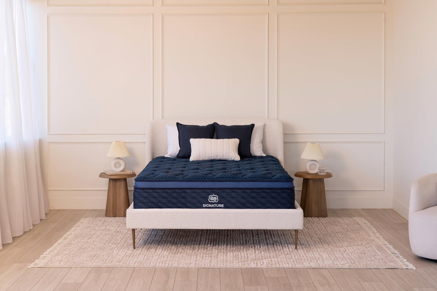 Brooklyn Bedding Signature Hybrid King 13 Inch Mattress, Medium Feel, CERTIPUR-US Certified Foam
