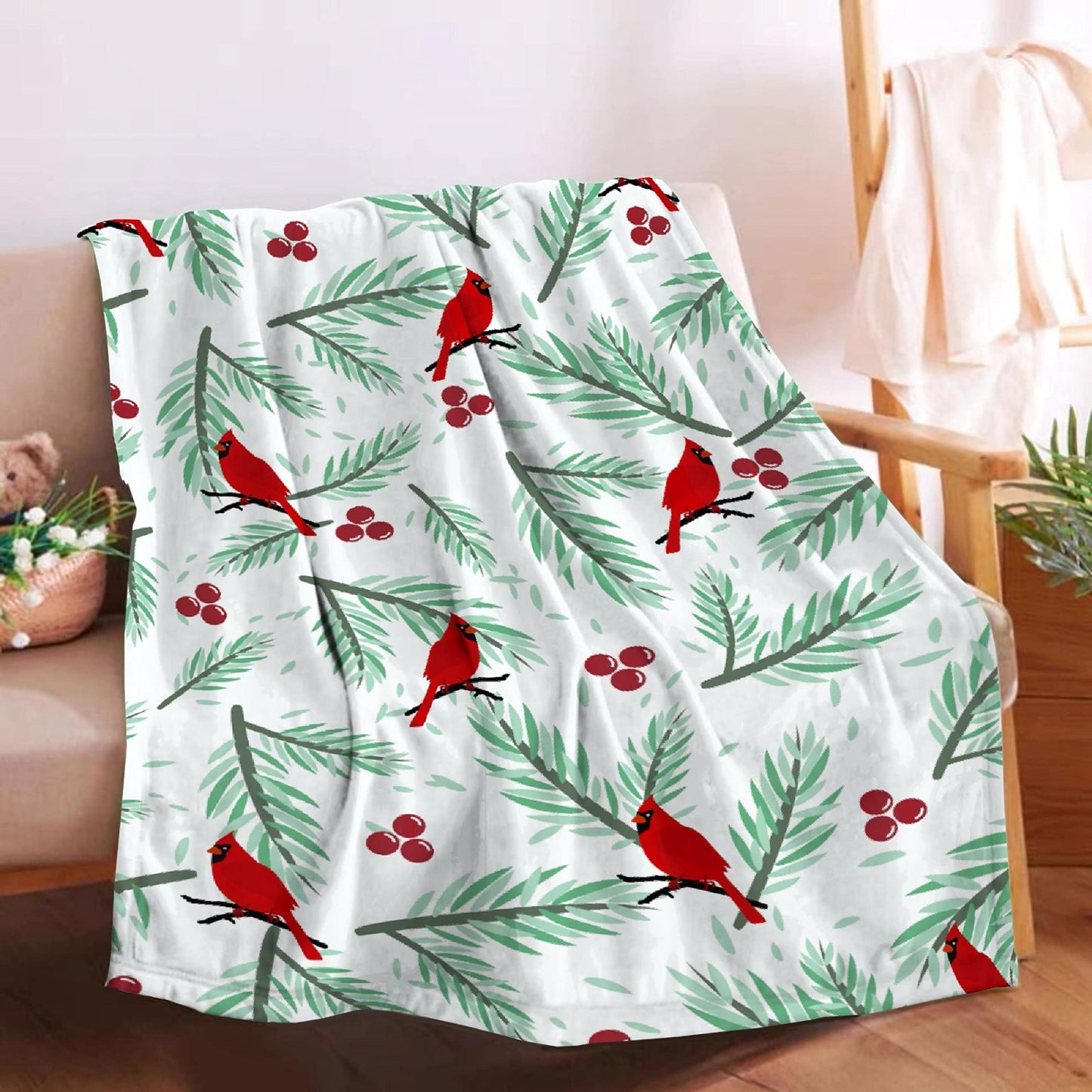 Softerhug Blanket Christmas Soft Cozy Throw Lightweight Microplush Blankets for Couch Bed Sofa All Season Warm-50"x40" Small for Kids