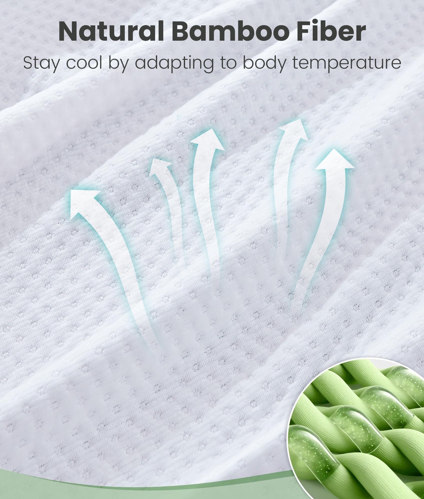 SINWEEK 3 Inch Memory Foam Mattress Topper Full Size with Breathable Bamboo Cover, Pressure Relief Mattress Pad to Revitalize Old or Sagging Beds, Non-Slip and Machine Washable for Easy Care