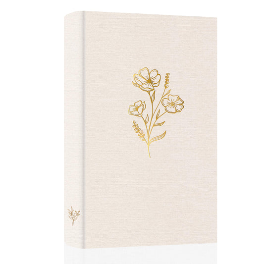 Holoary Photo Album 4x6 300 Photos, 300 Pockets 4”x6” Picture Album, Linen Fabric Cover Big Picture Book for Photos with Writing Area, 4x6 Photo Albums for Family Weddings Travel Memories(Beige)