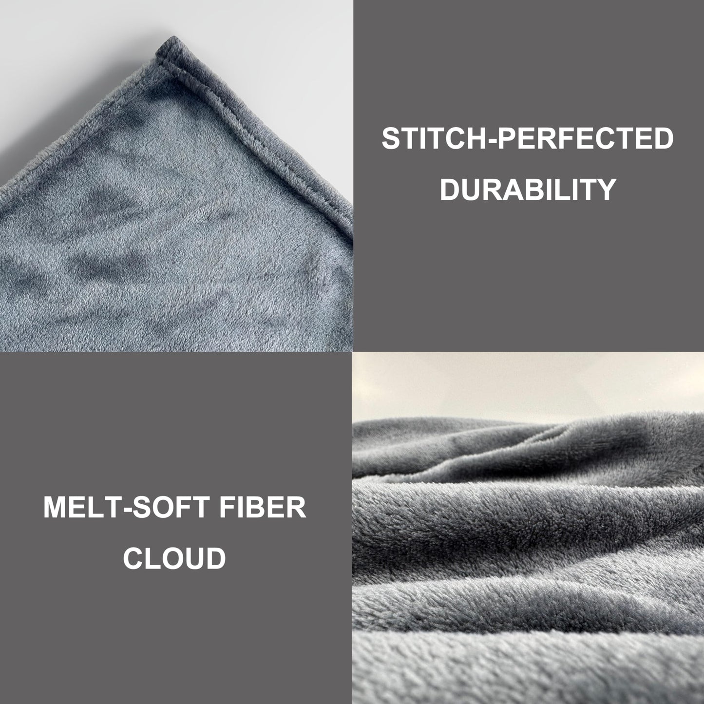 BAHALDEN Fleece Blanket Full/Queen - 80x90 Inch Lightweight & Buttery-Soft Throw for Bed, Sofa, Camping | 300GSM Cloud-Touch Microfiber | Cozy Essentials for Travel & Movie Nights, (Alloy)