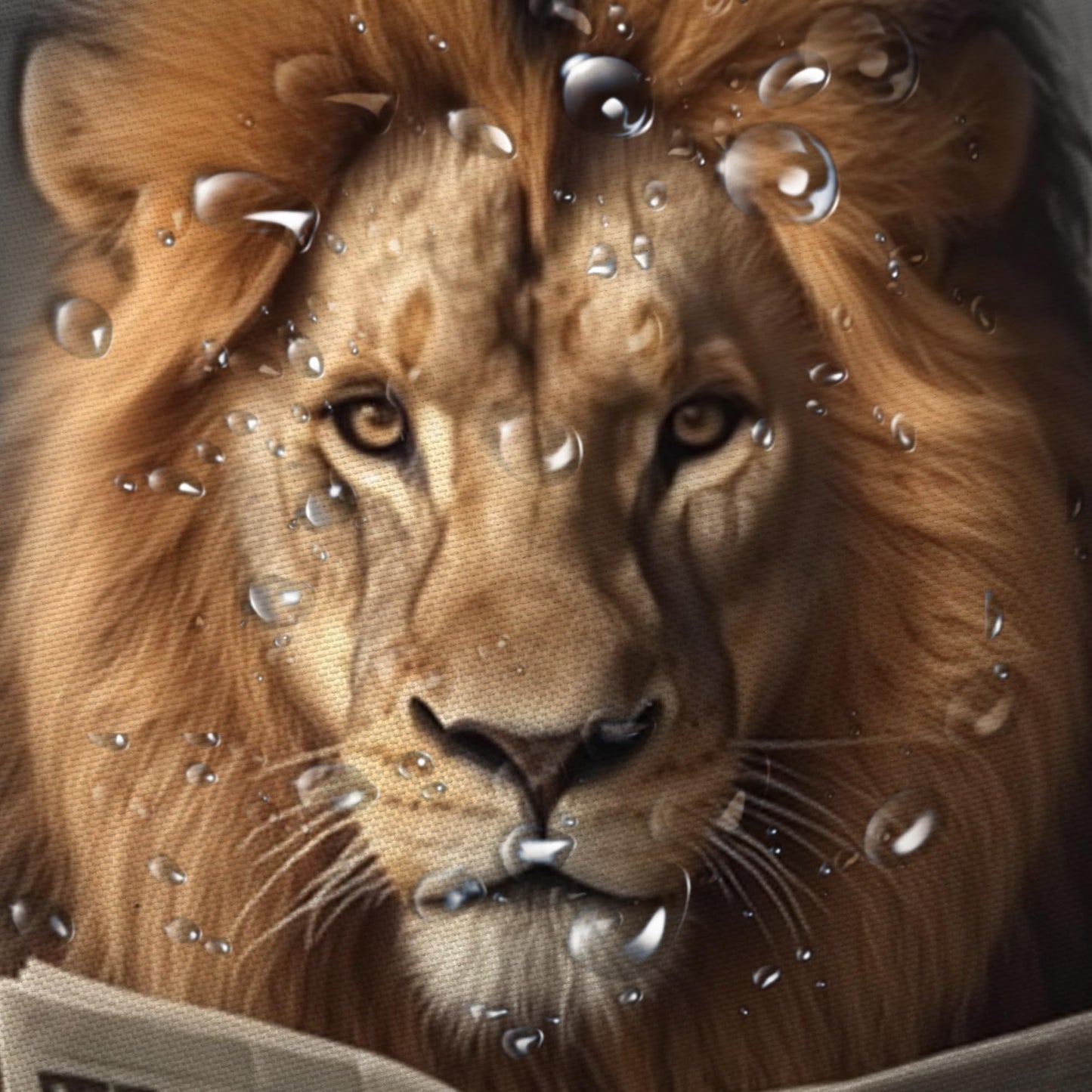 JAWO Funny Shower Curtain Farmhouse Cool Lion Shower Curtains for Bathroom Grey Brown Humor Animal Reading on Toilet Vintage Western Large Cat Bathroom Curtain Polyester Fabric Set Hooks 72X72