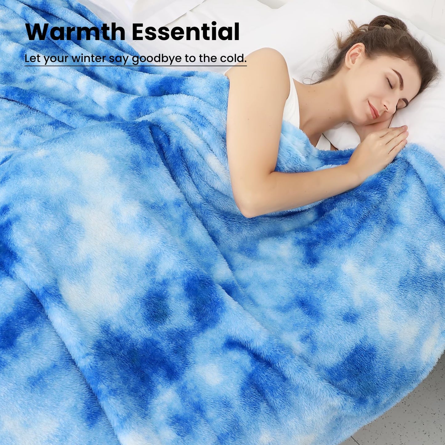 Fleece Throw Blanket, Soft Plush Flannel Fleece Blanket for Couch Sofa Bed, Cozy Warm Soft Throw Blanket for Bedroom Living Room, Luxury Decorative Blanket, Birthday Gifts for Women