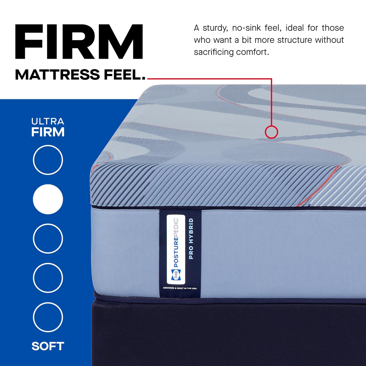 Sealy Posturepedic® Pro Haverford 13" Firm Tight Top Hybrid Mattress - Queen